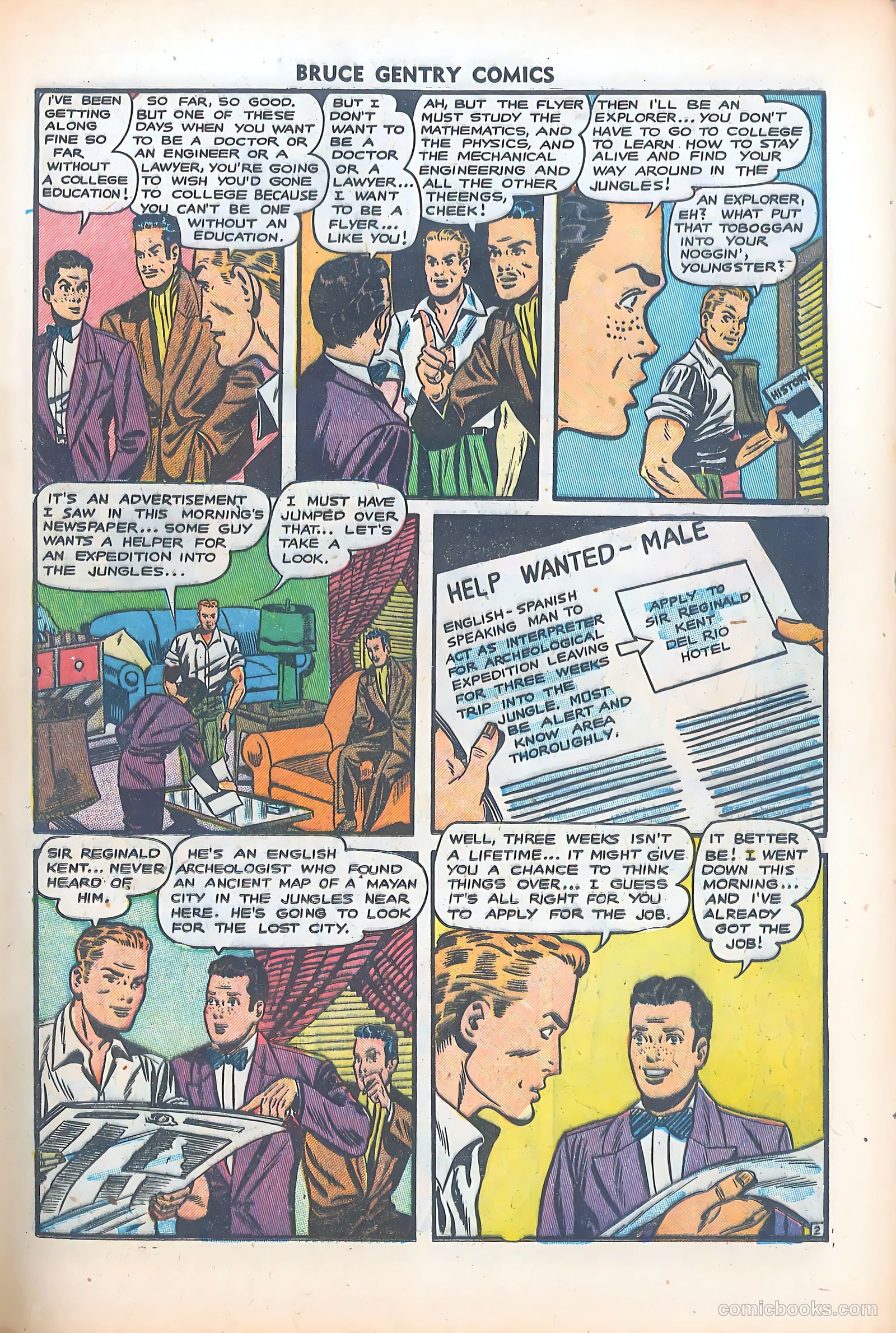 Bruce Gentry Comics #5 — page 21 of 36