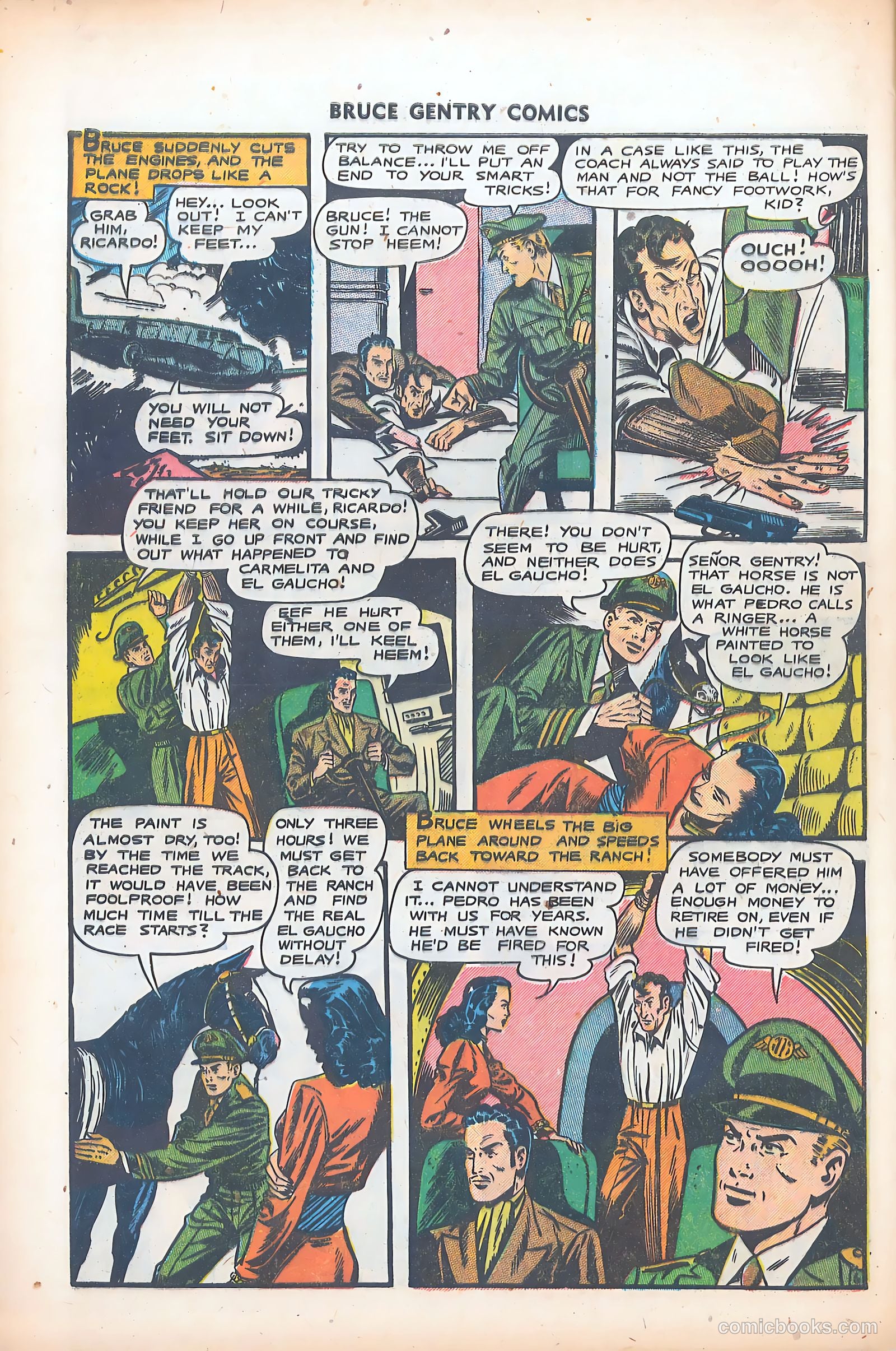 Bruce Gentry Comics #5 — page 32 of 36