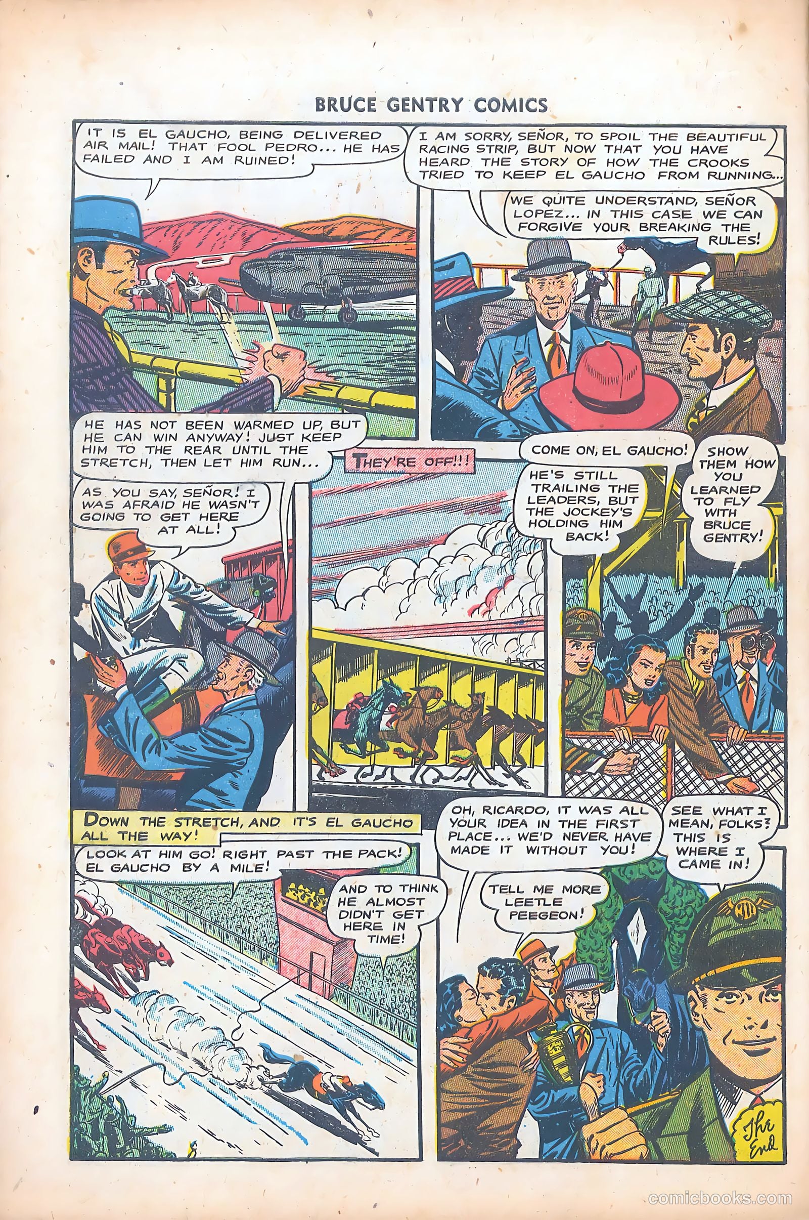 Bruce Gentry Comics #5 — page 34 of 36