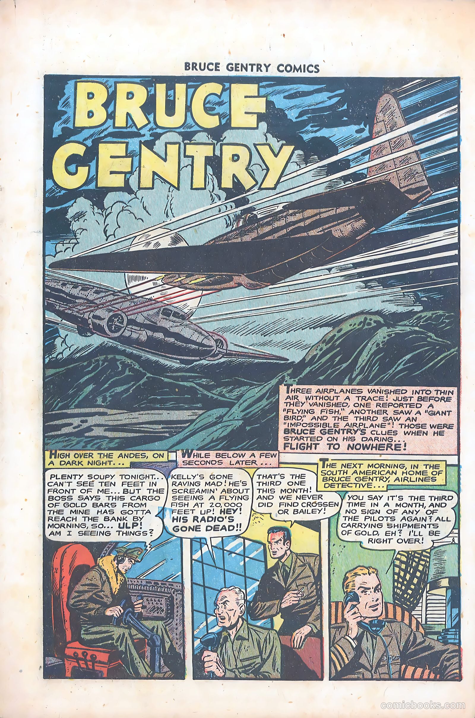 Bruce Gentry Comics #6 — page 3 of 36