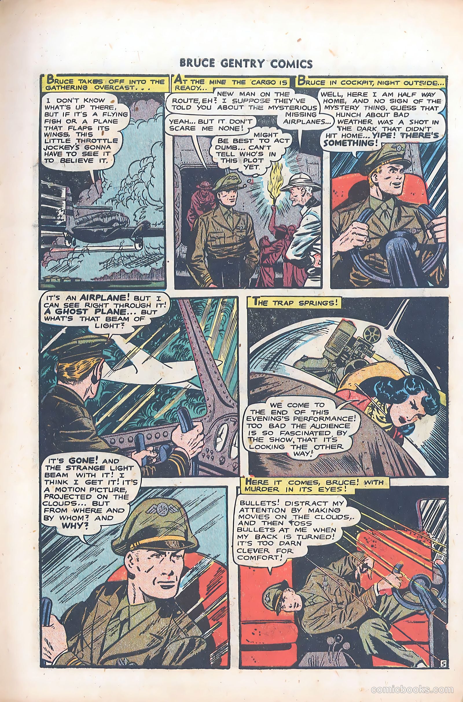 Bruce Gentry Comics #6 — page 7 of 36
