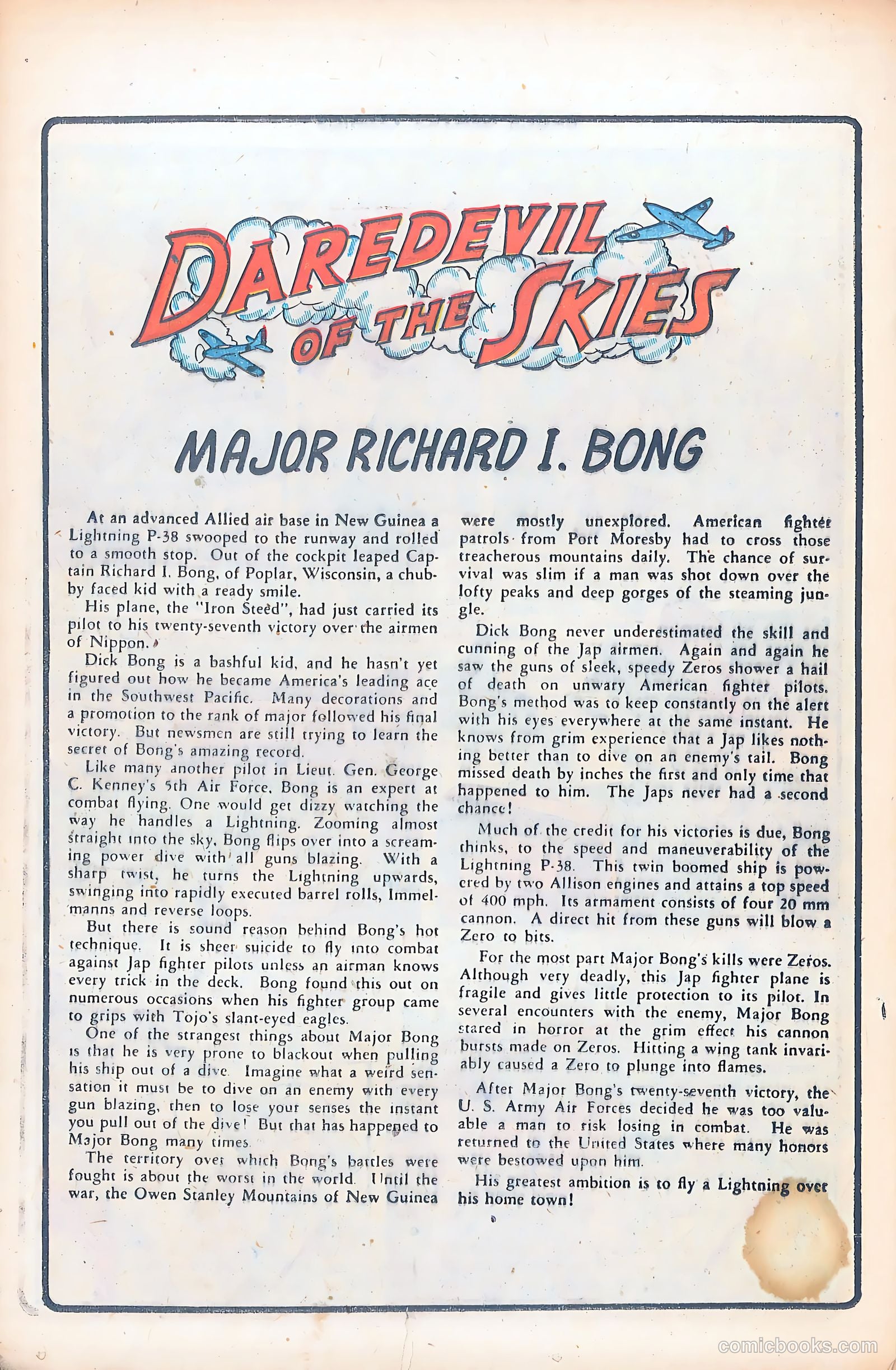 Bruce Gentry Comics #7 — page 20 of 36