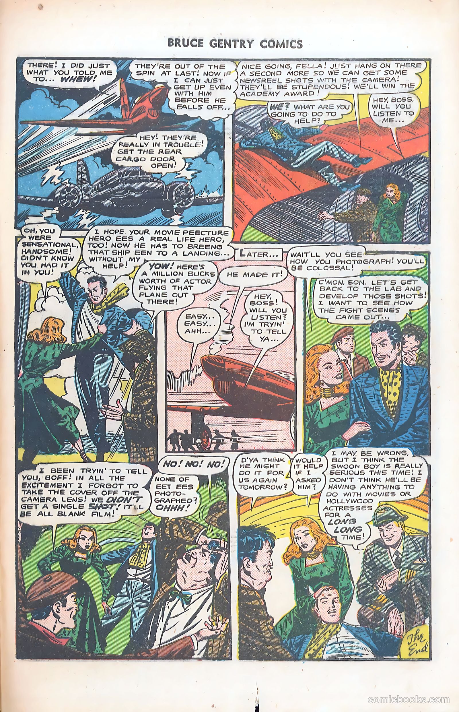 Bruce Gentry Comics #7 — page 33 of 36