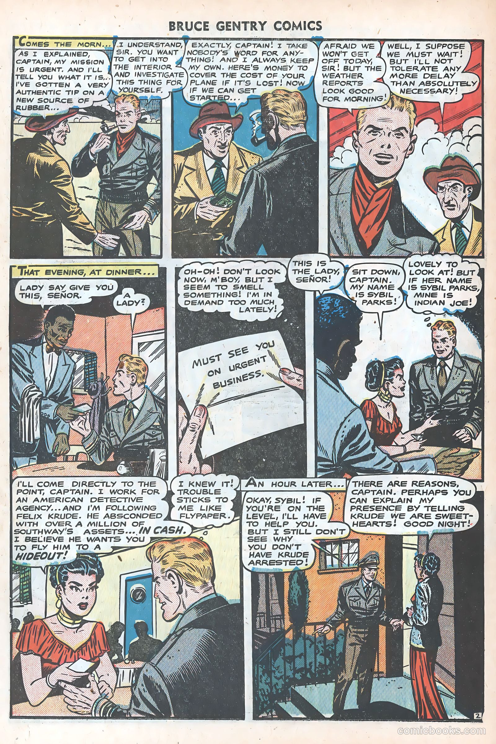 Bruce Gentry Comics #8 — page 22 of 36