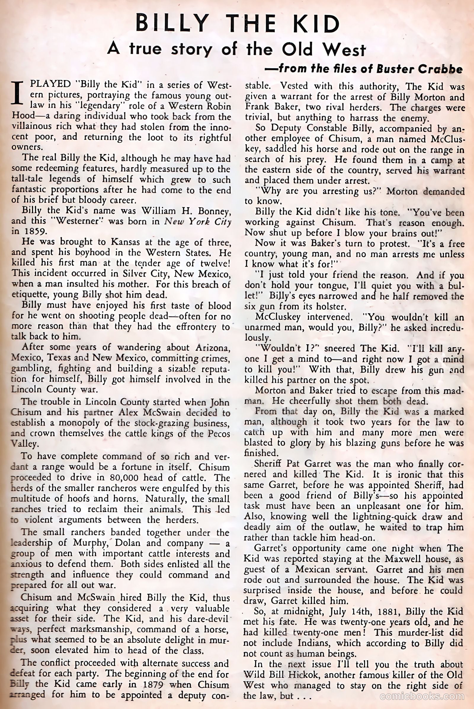 Buster Crabbe #1 — page 35 of 37