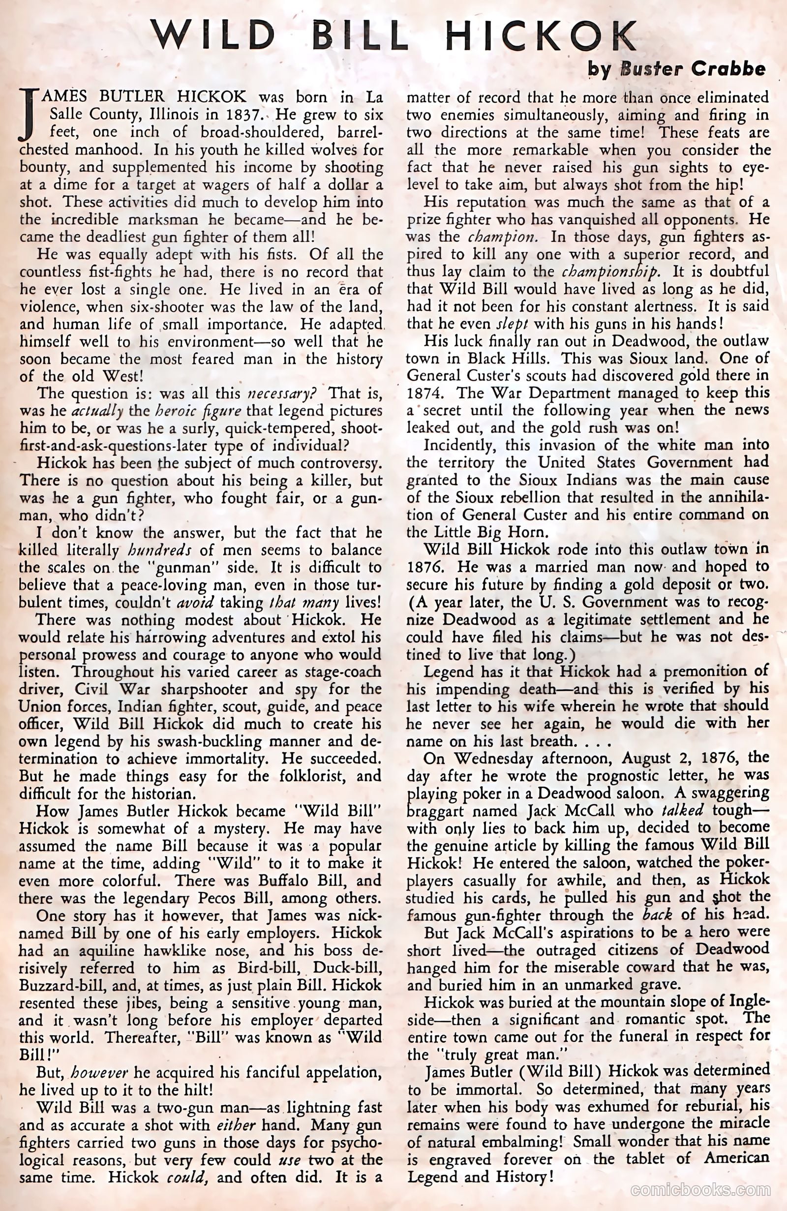 Buster Crabbe #2 — page 36 of 37