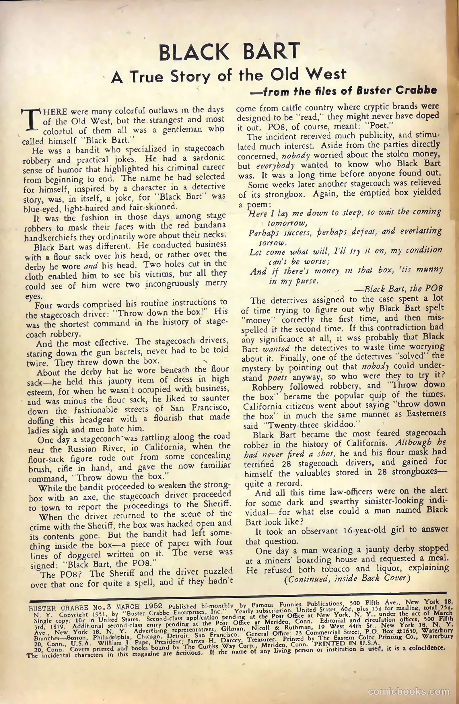 Buster Crabbe #3 — page 2 of 36