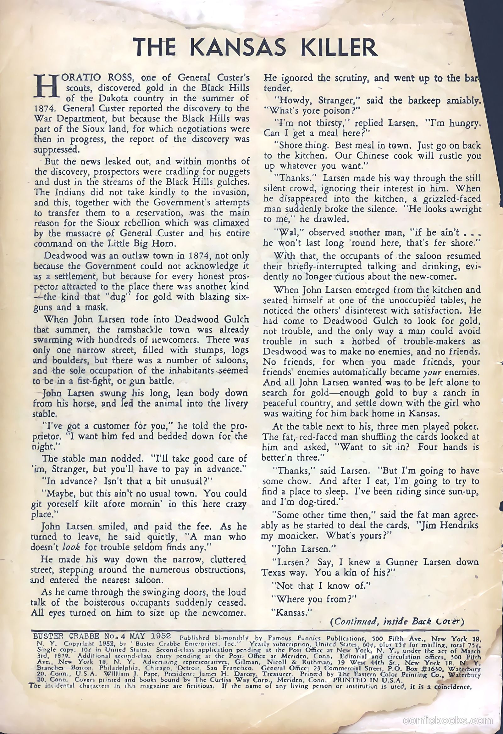 Buster Crabbe #4 — page 2 of 36