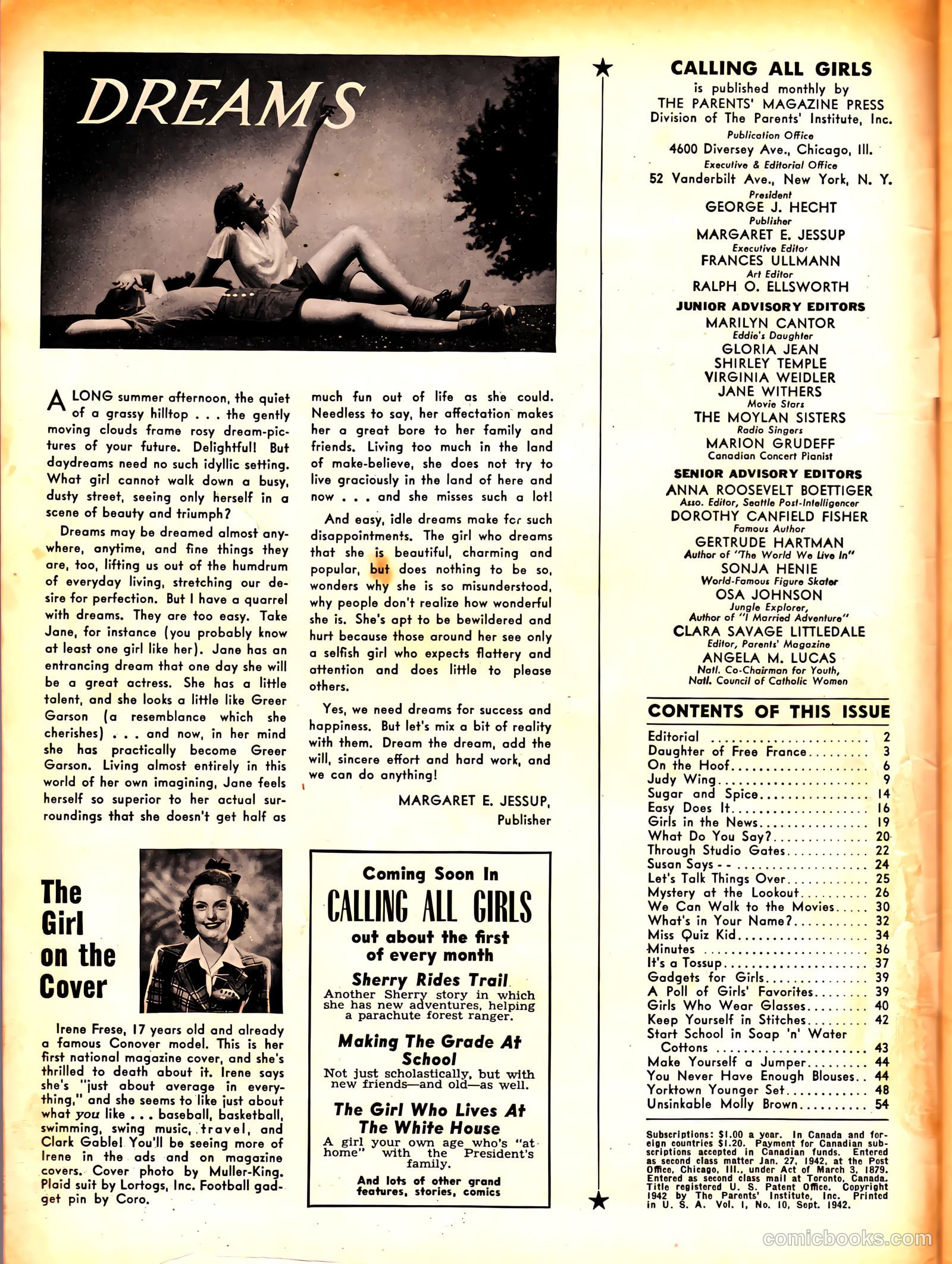 Calling All Girls #10 — page 2 of 60
