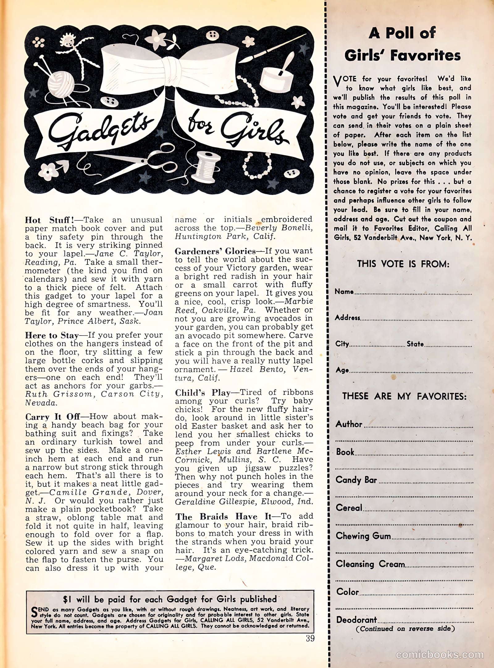 Calling All Girls #10 — page 39 of 60