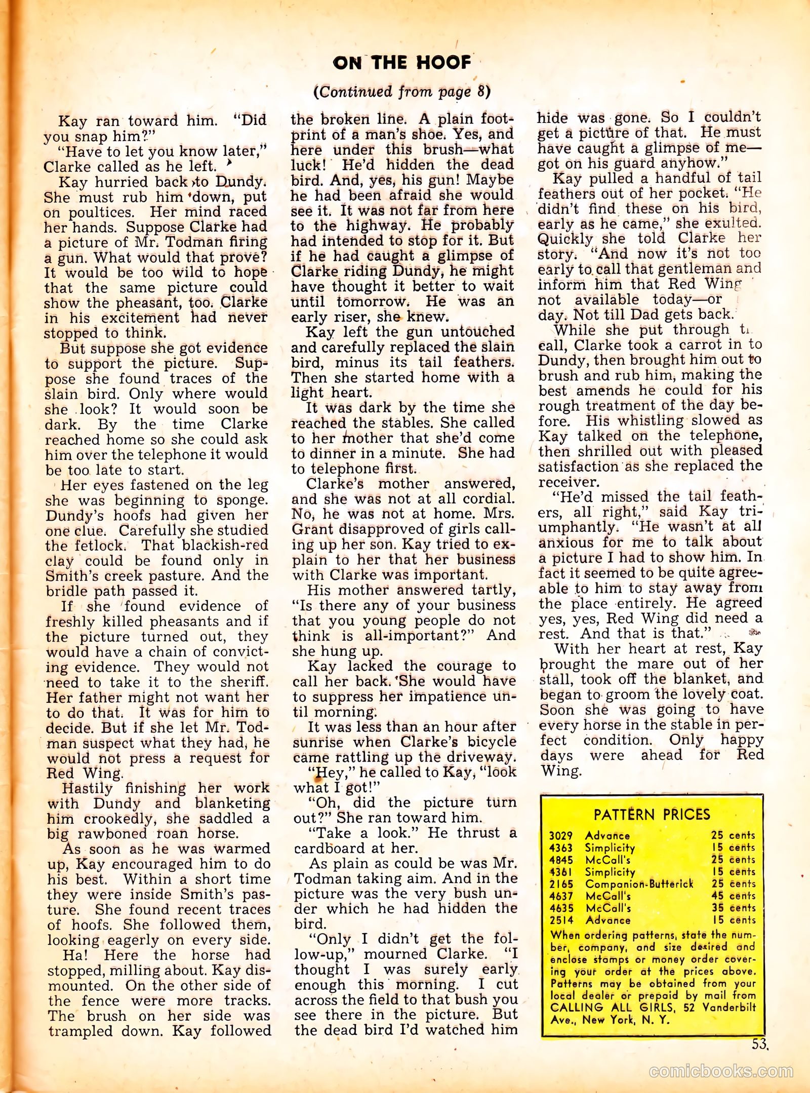 Calling All Girls #10 — page 53 of 60