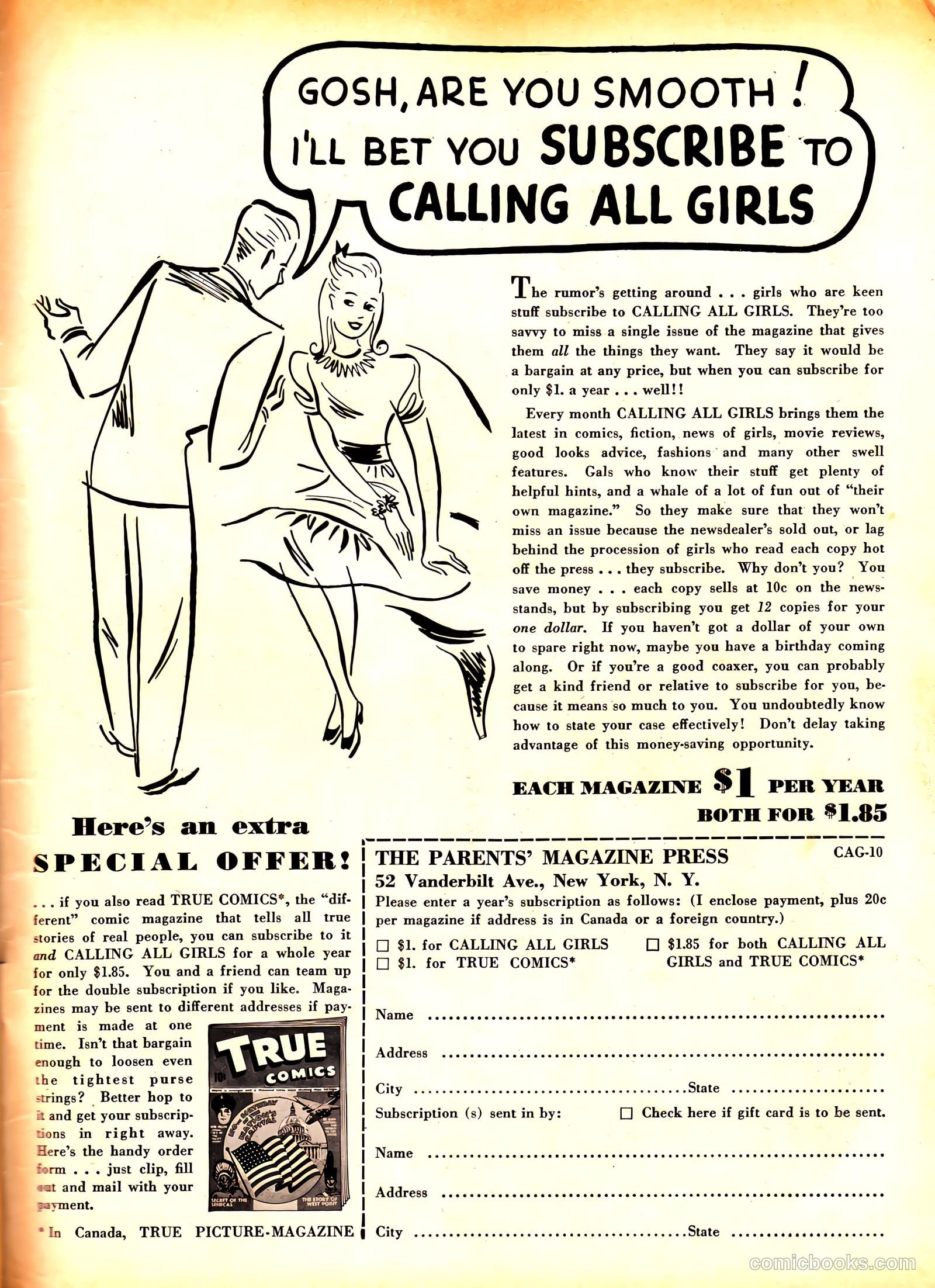Calling All Girls #10 — page 59 of 60