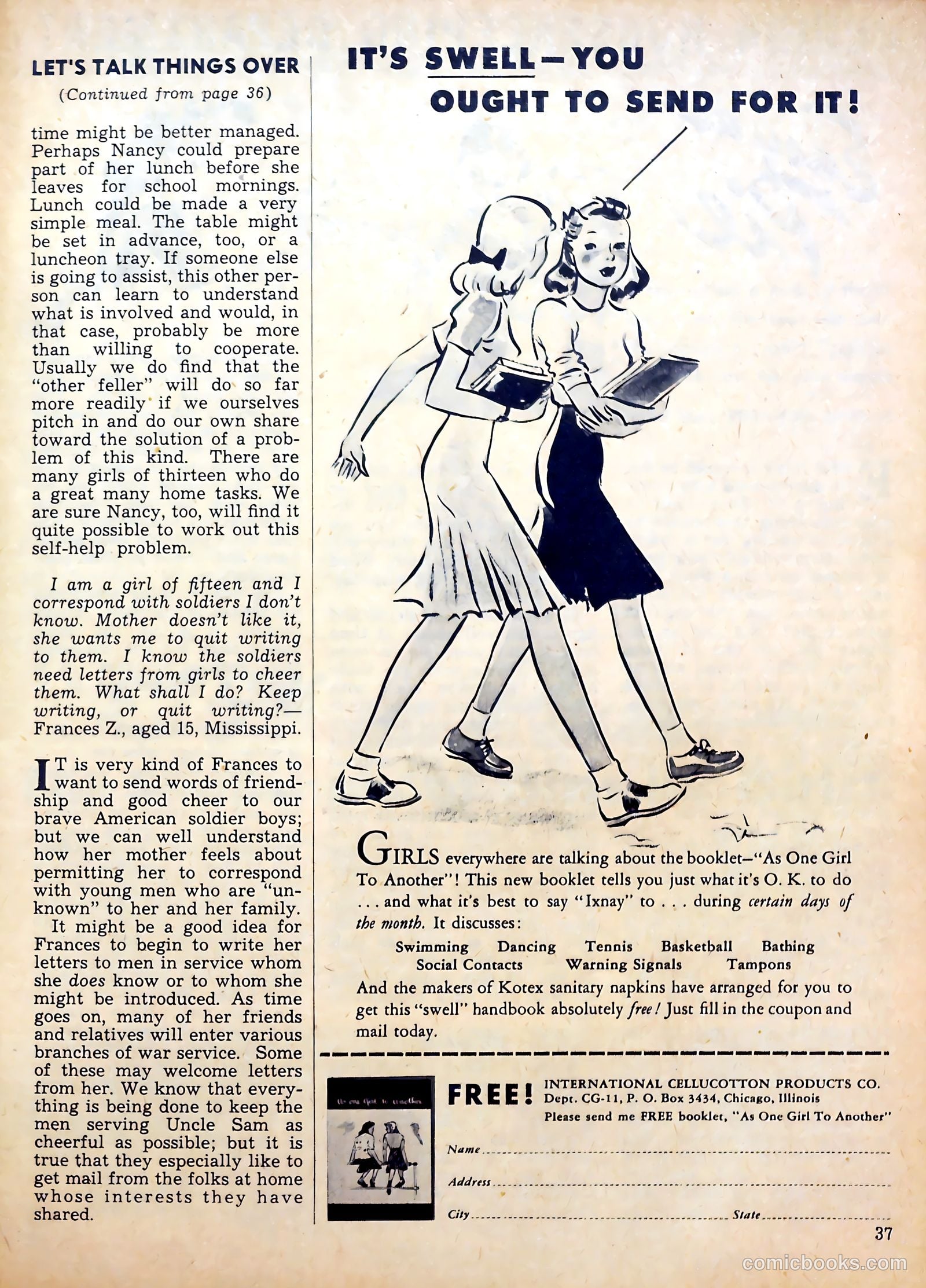 Calling All Girls #12 — page 36 of 59