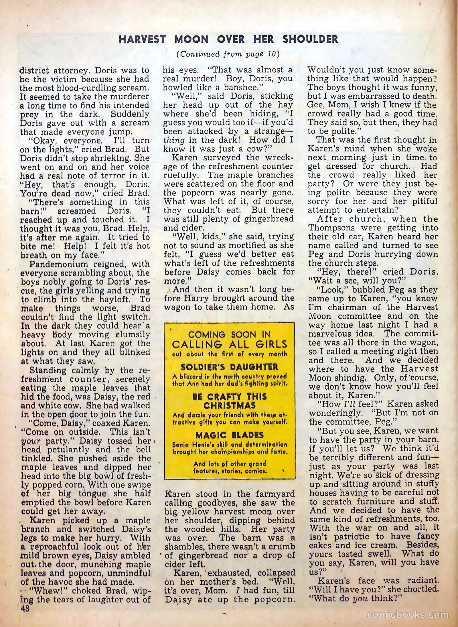 Calling All Girls #12 — page 47 of 59