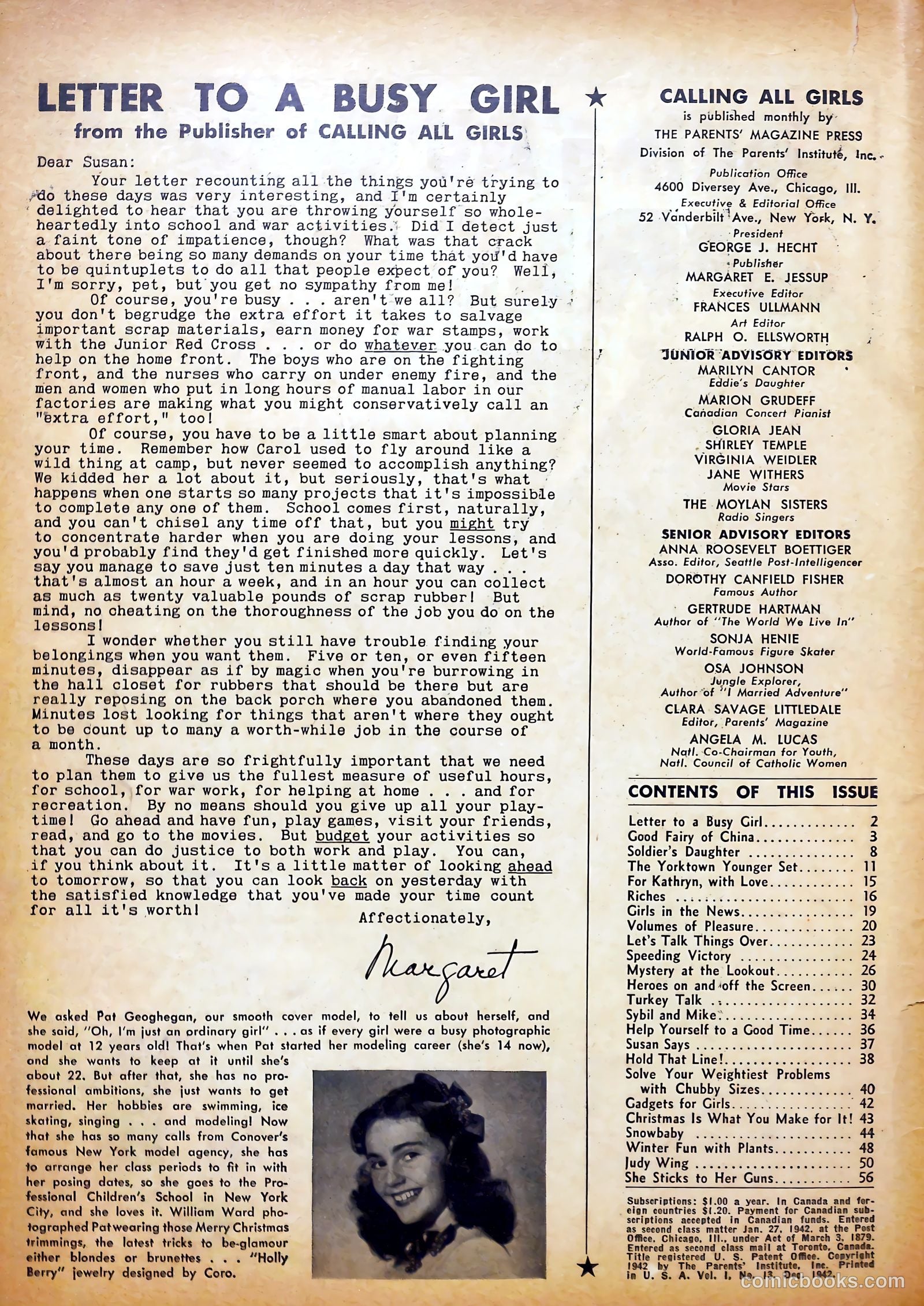 Calling All Girls #13 — page 2 of 60