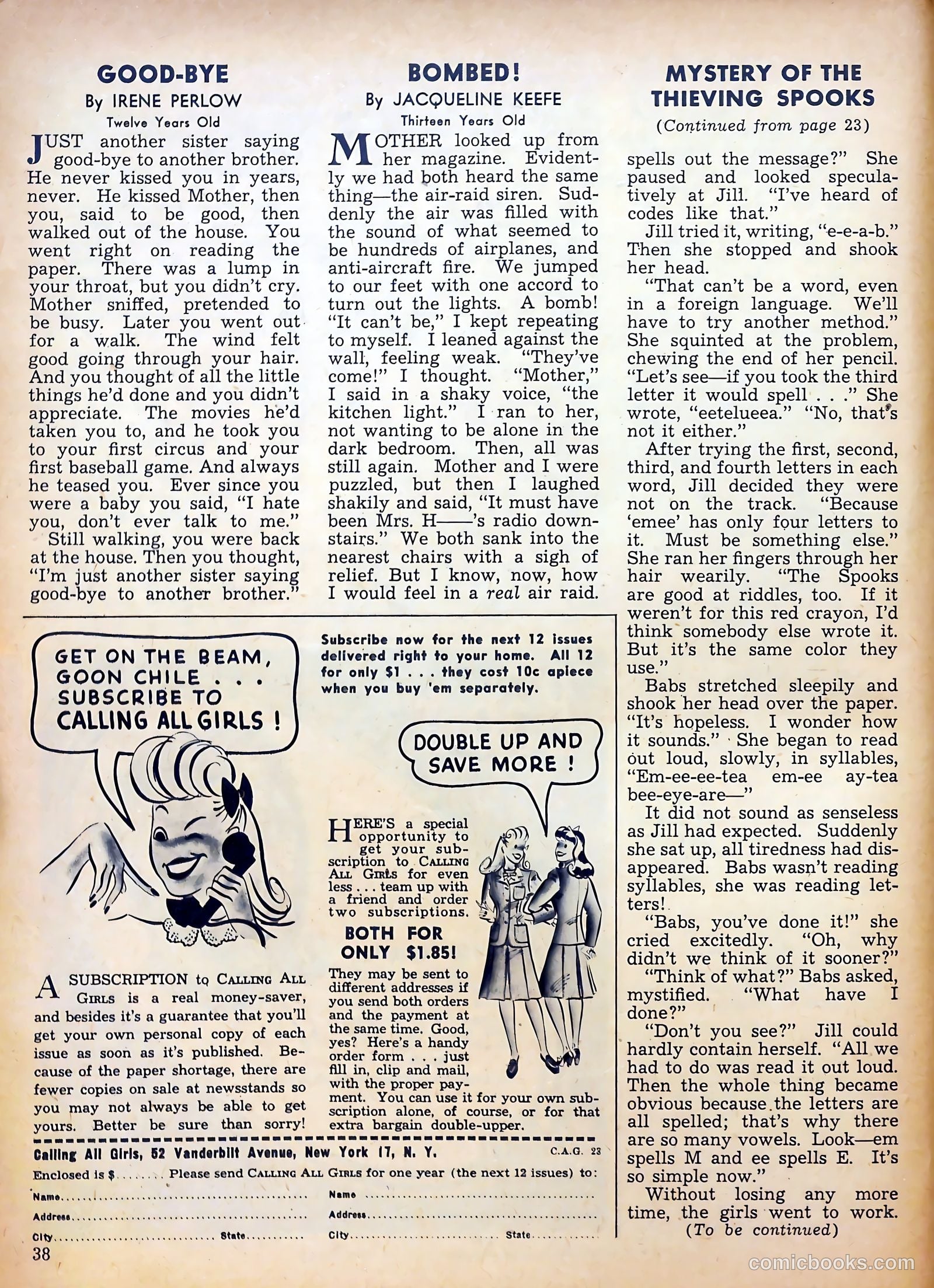 Calling All Girls #23 — page 37 of 60
