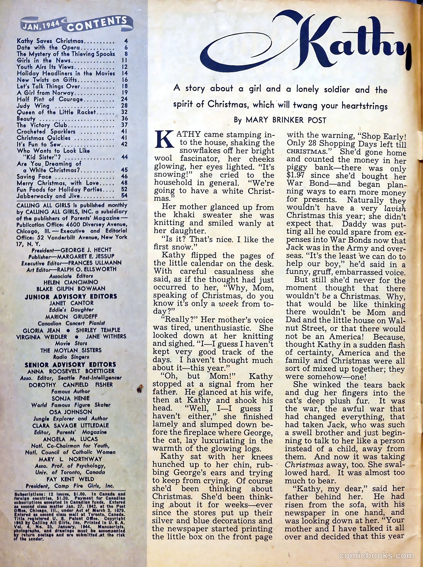Calling All Girls #25 — page 4 of 60