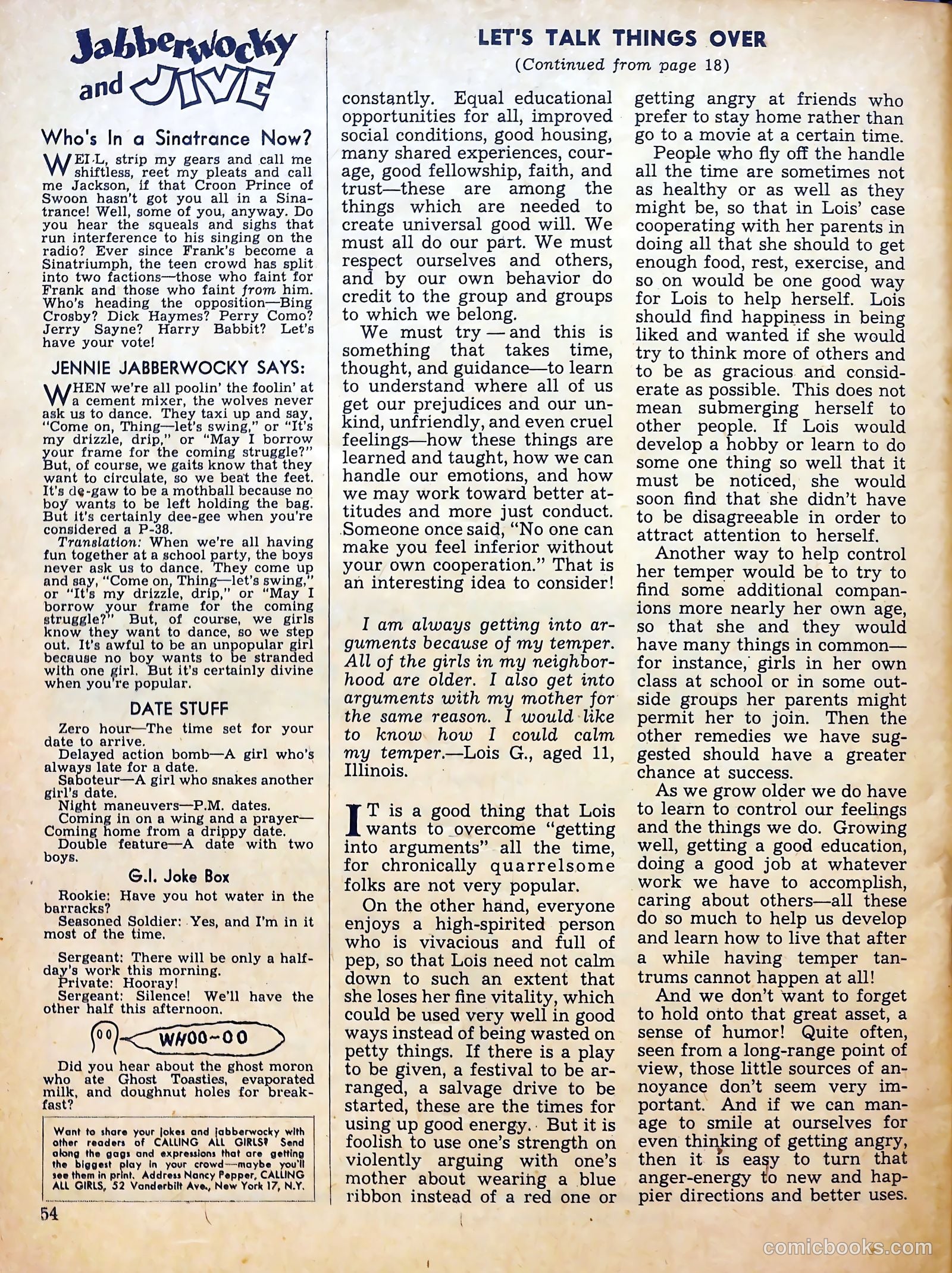 Calling All Girls #25 — page 54 of 60