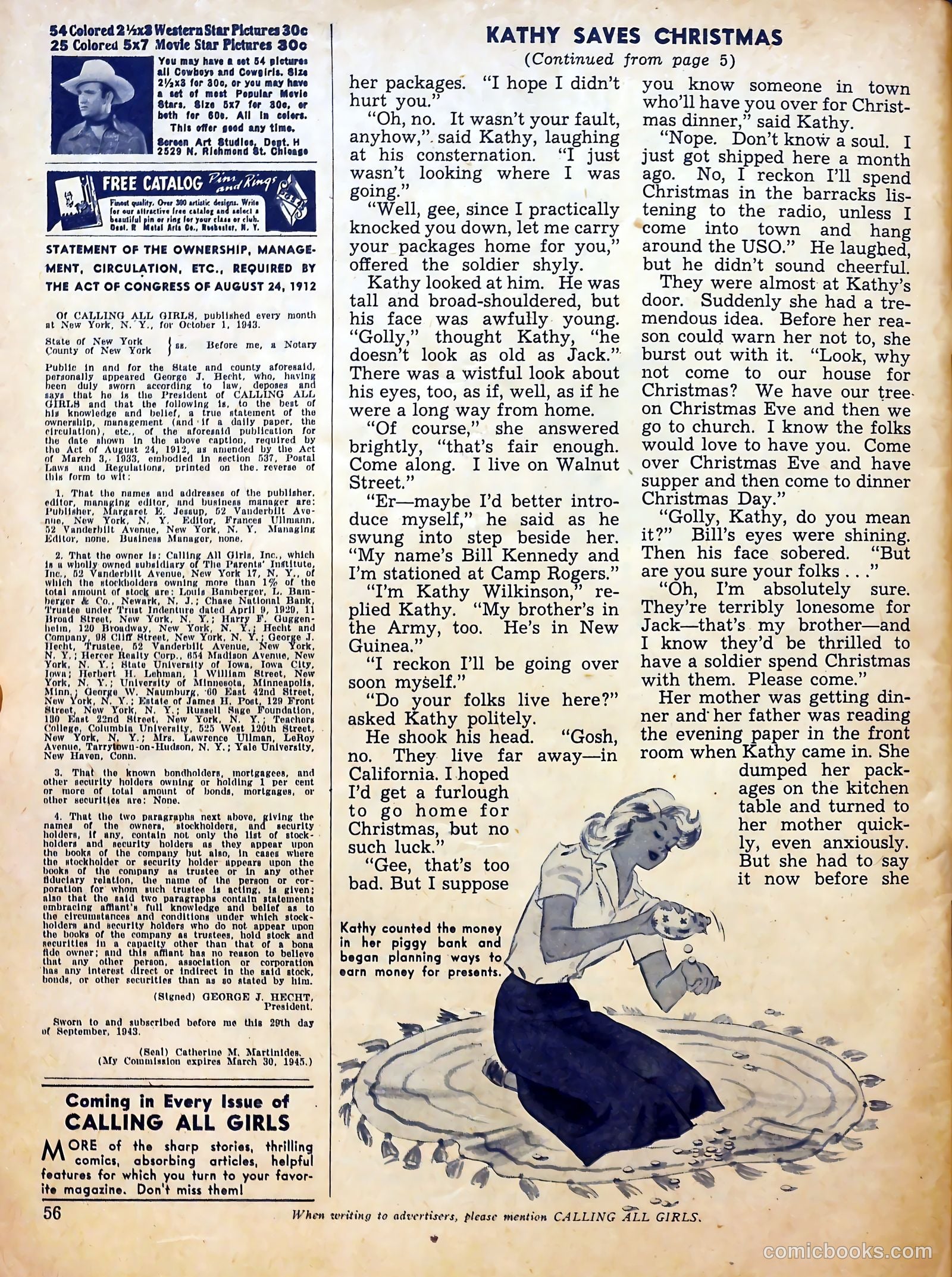 Calling All Girls #25 — page 56 of 60