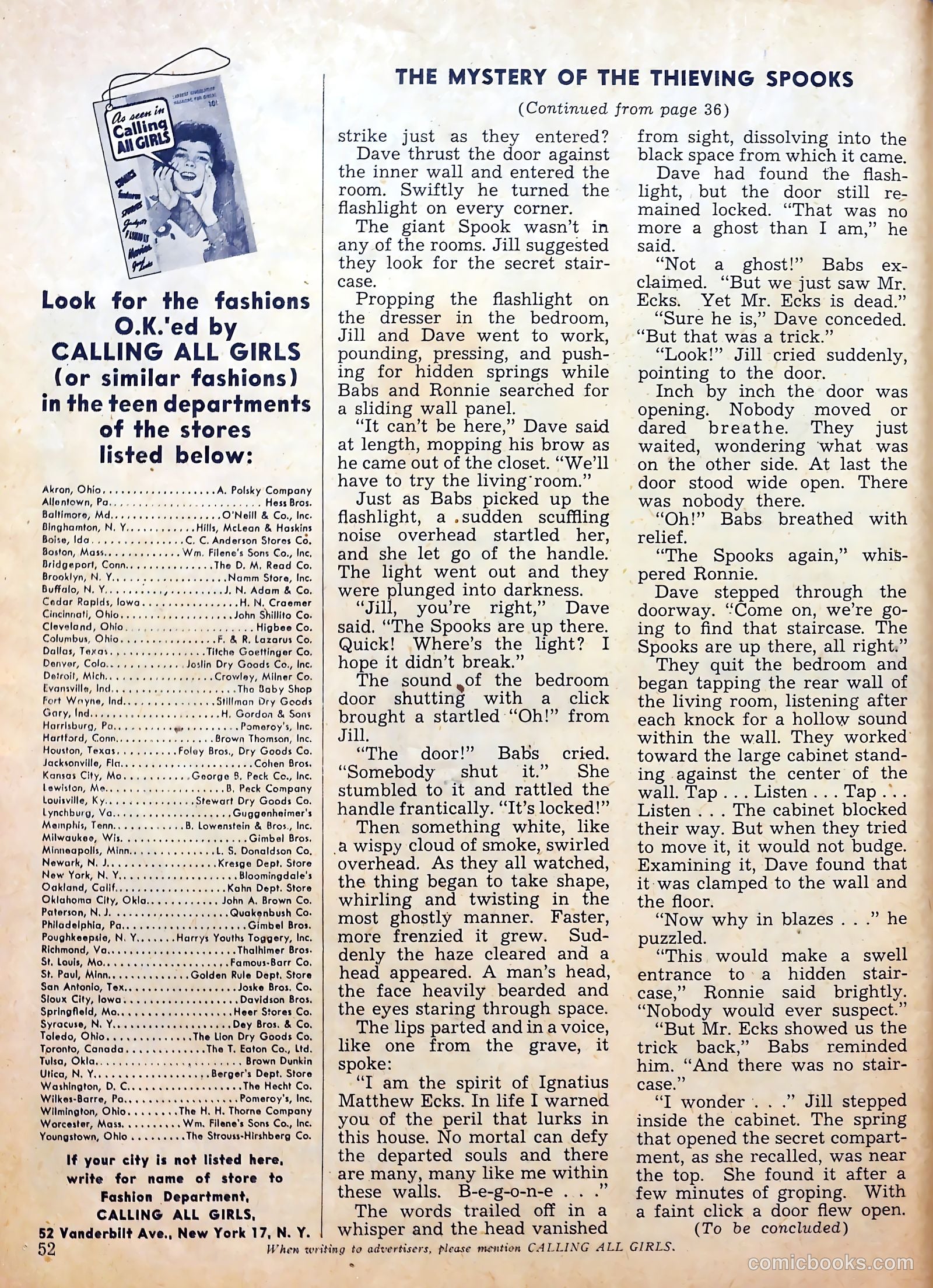 Calling All Girls #26 — page 52 of 60