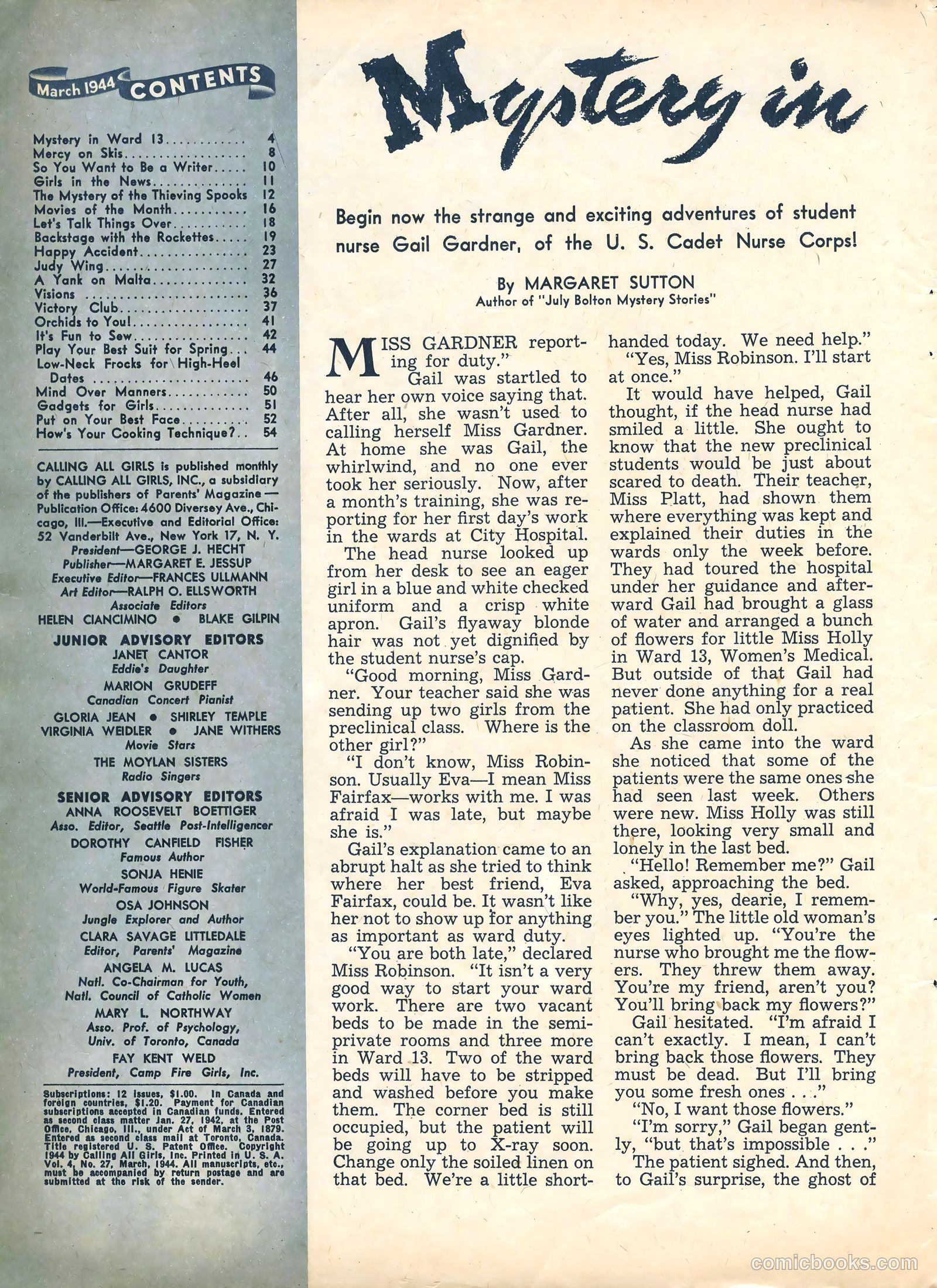 Calling All Girls #27 — page 4 of 60