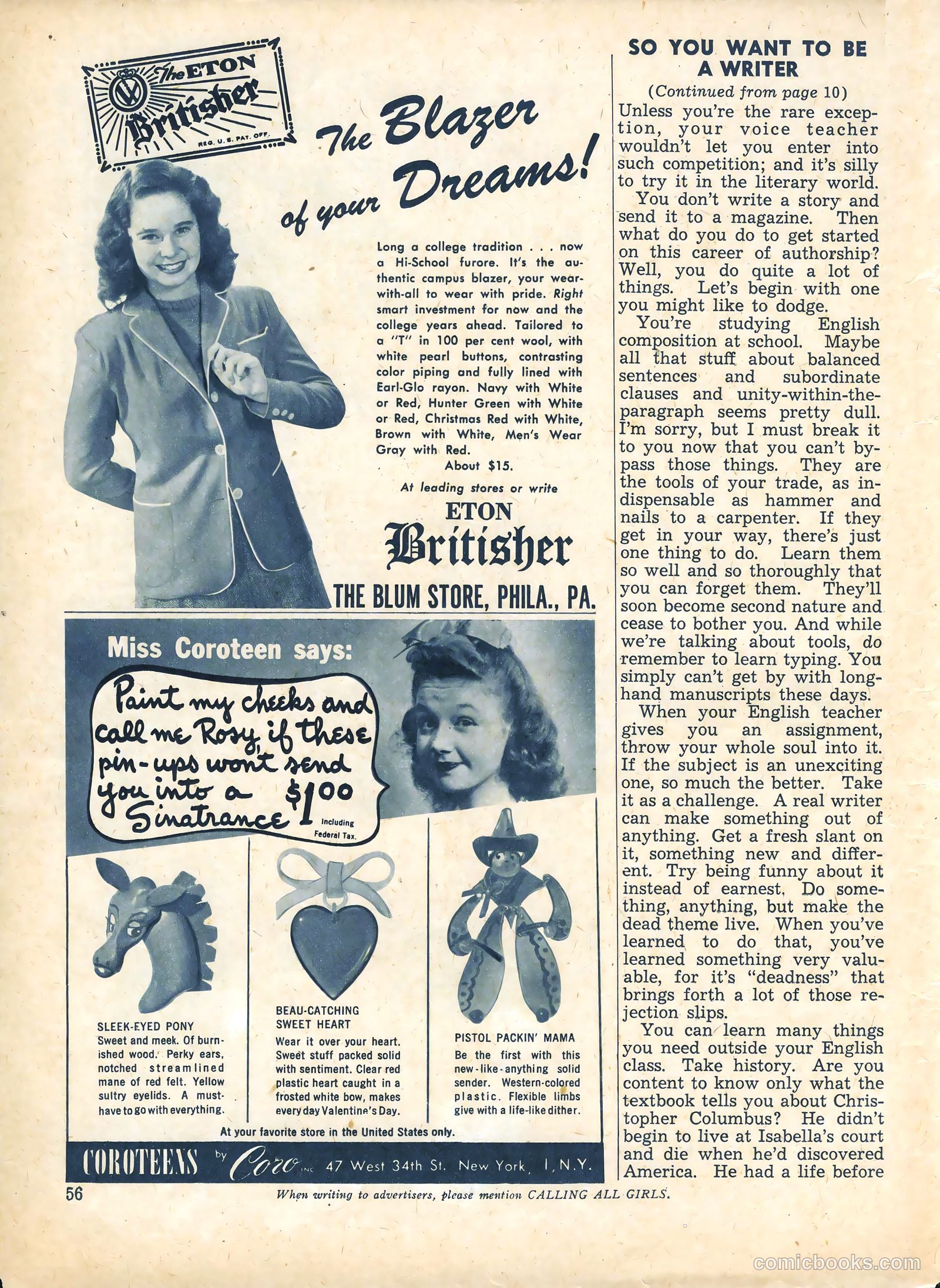 Calling All Girls #27 — page 56 of 60