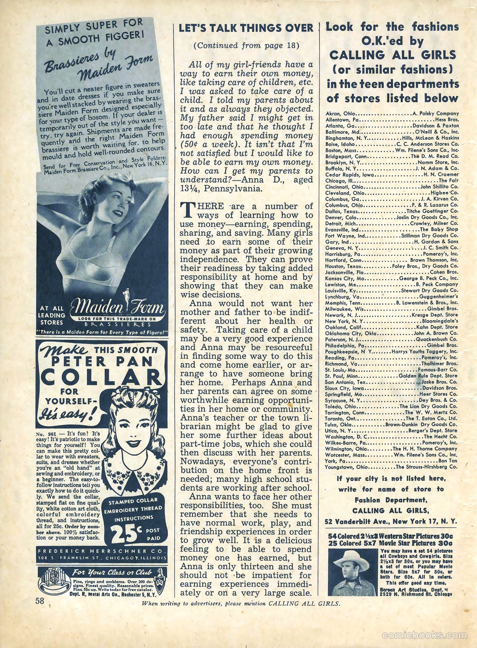 Calling All Girls #27 — page 58 of 60