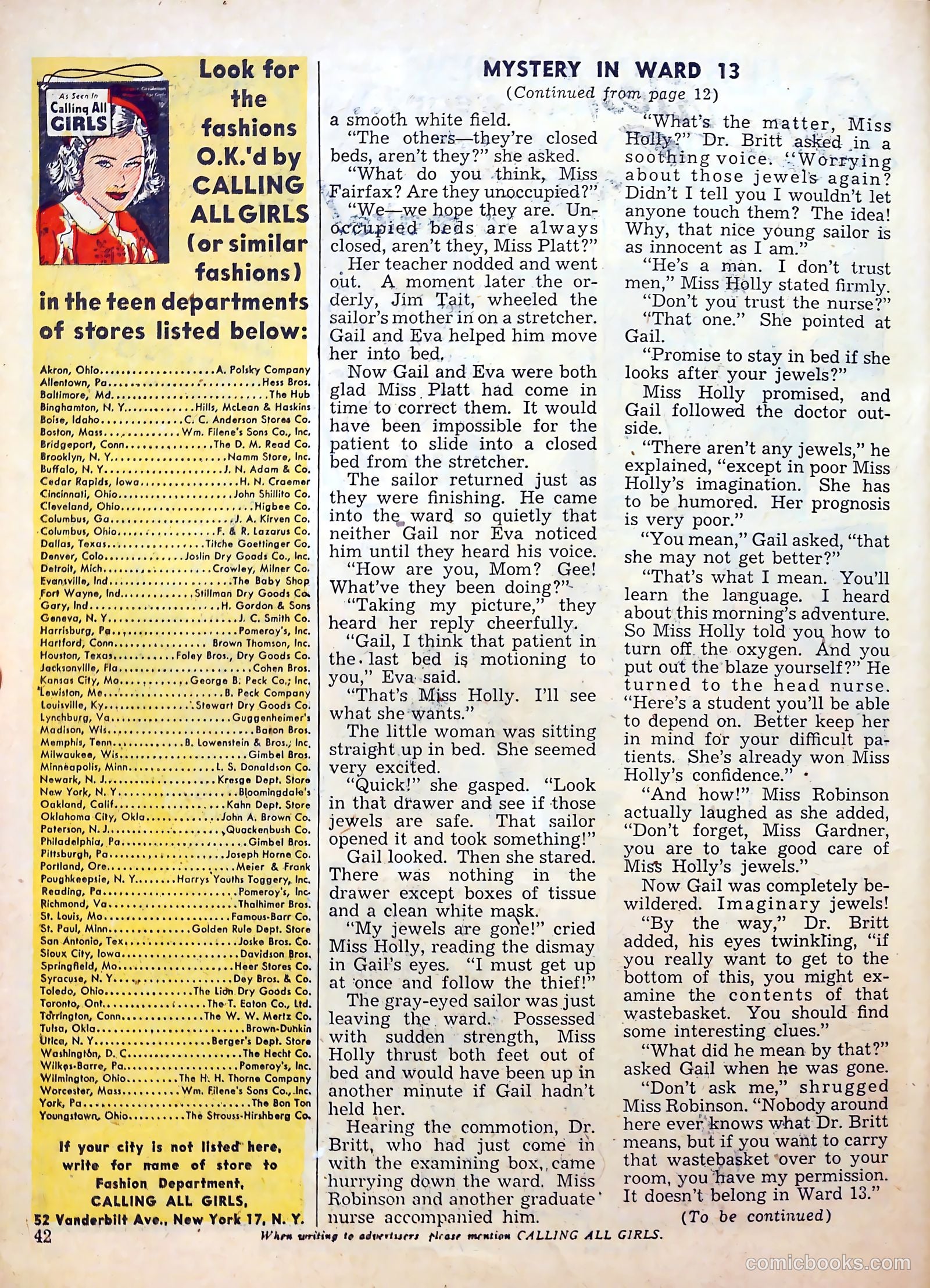 Calling All Girls #28 — page 42 of 60