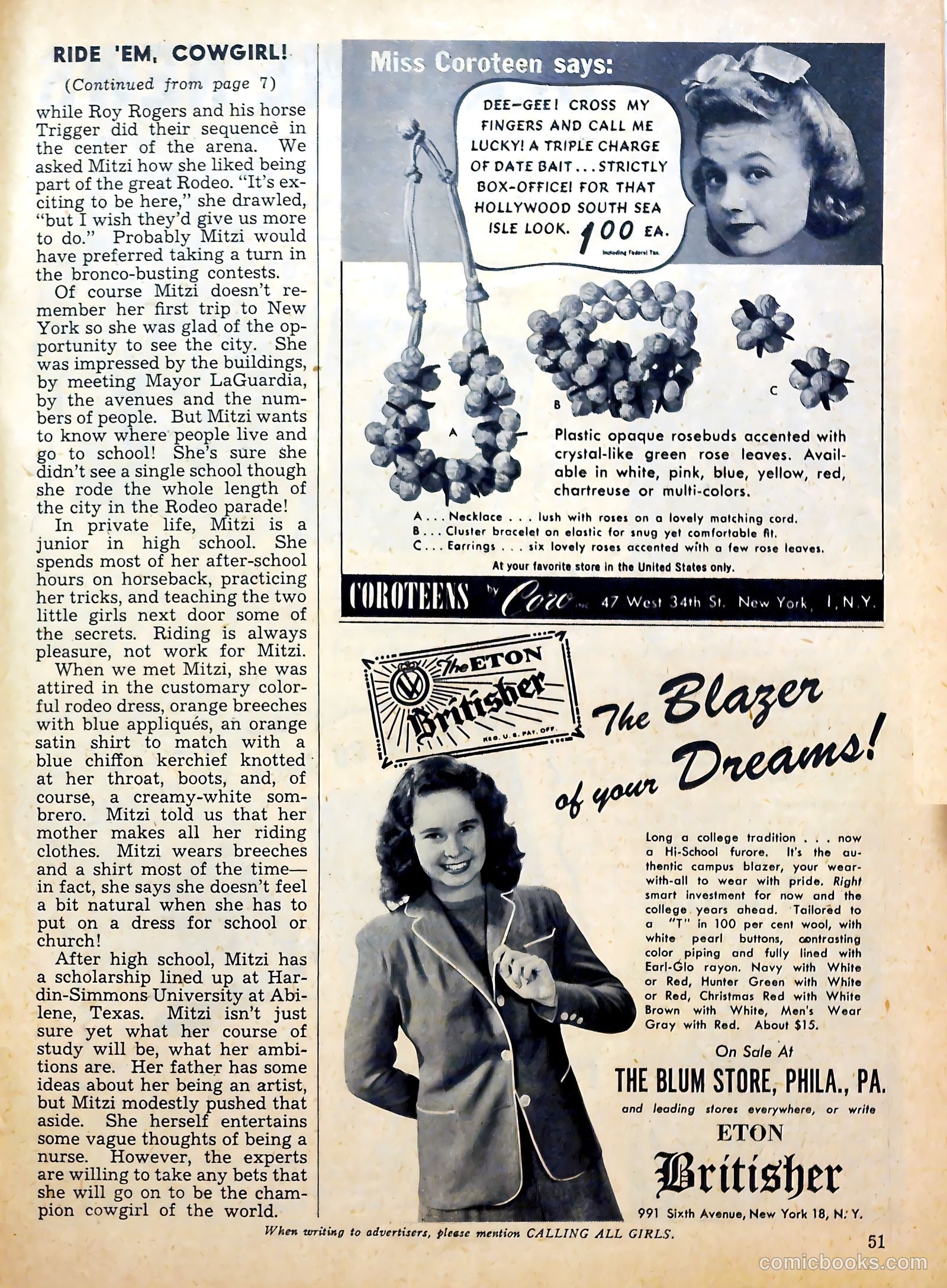 Calling All Girls #28 — page 51 of 60