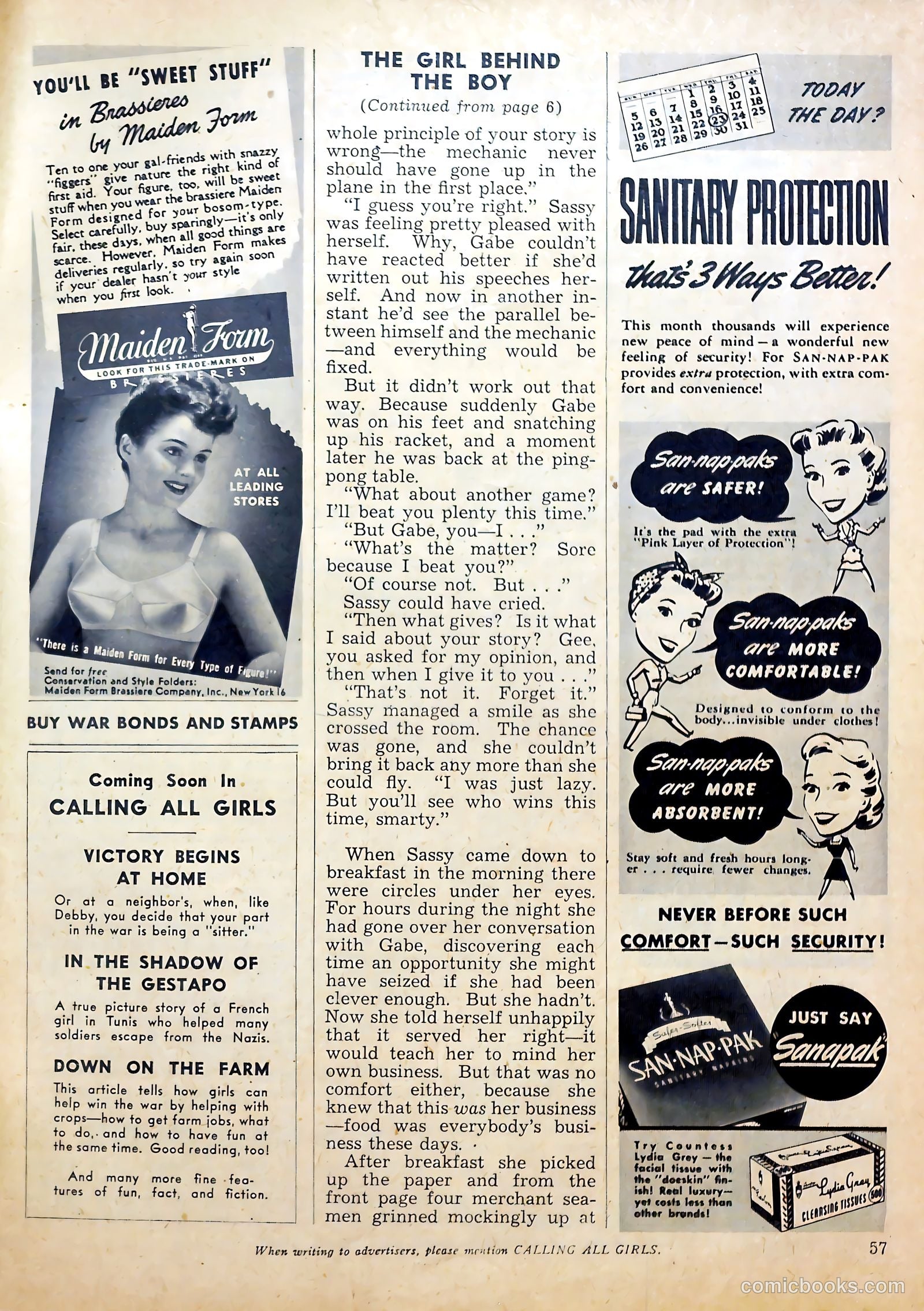 Calling All Girls #28 — page 57 of 60