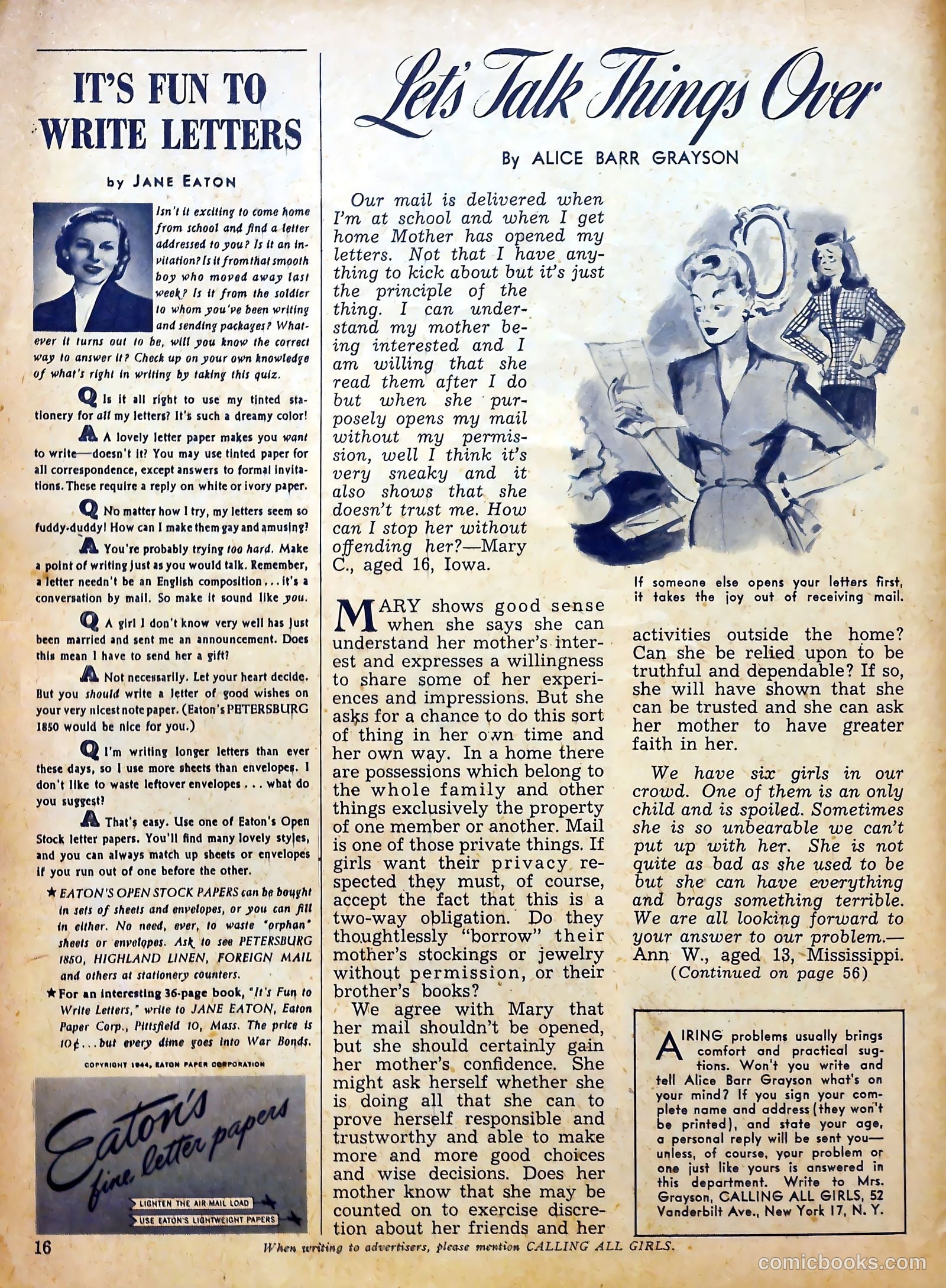 Calling All Girls #29 — page 16 of 62