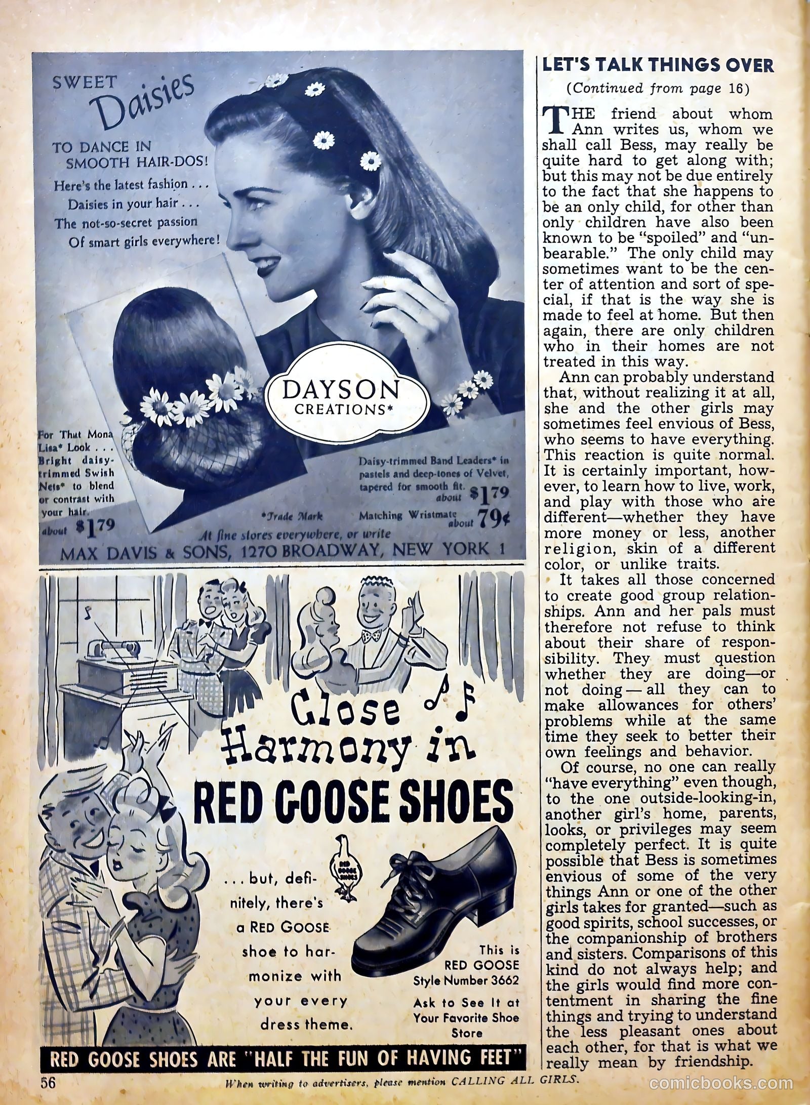 Calling All Girls #29 — page 56 of 62