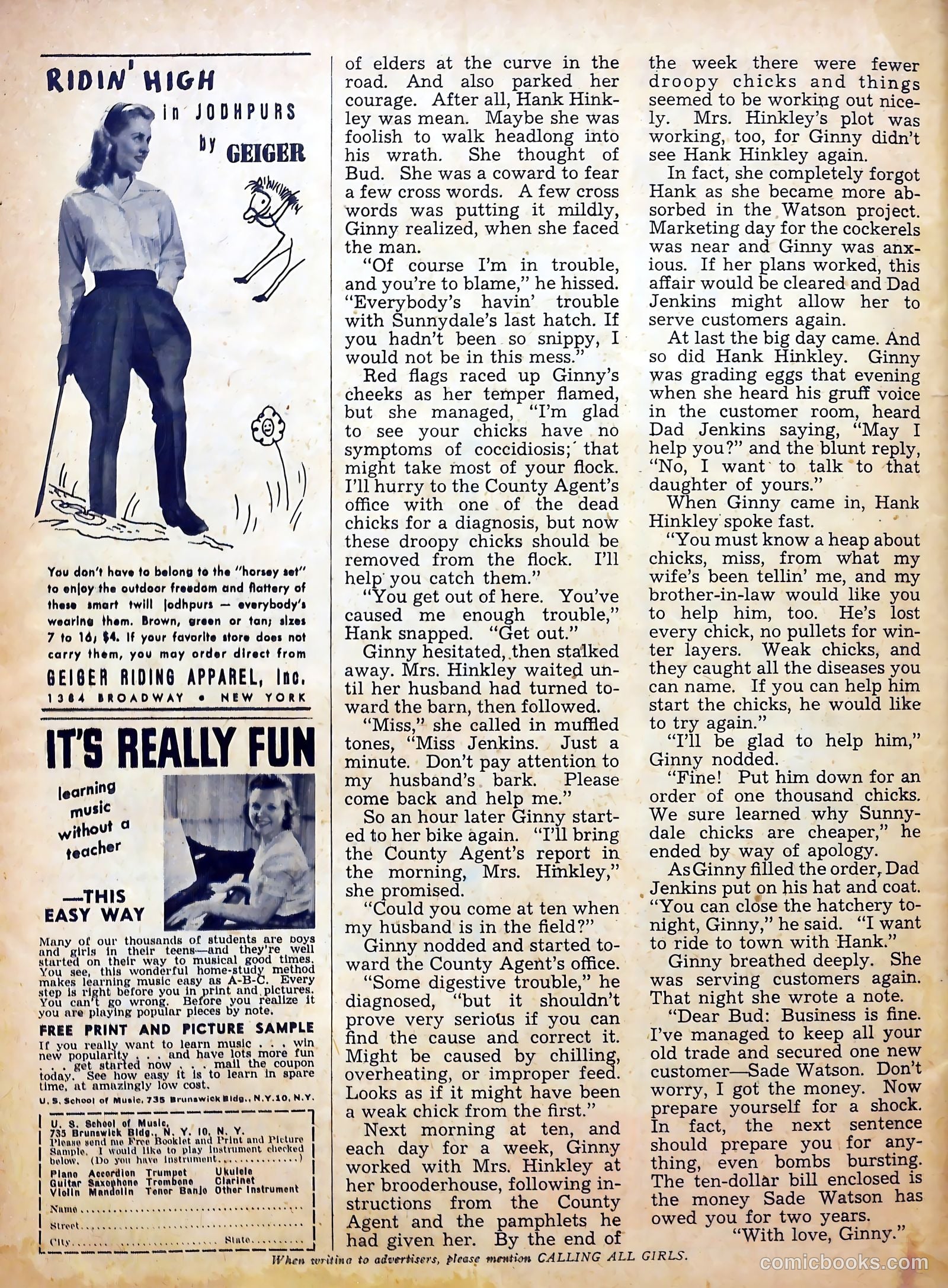 Calling All Girls #29 — page 58 of 62