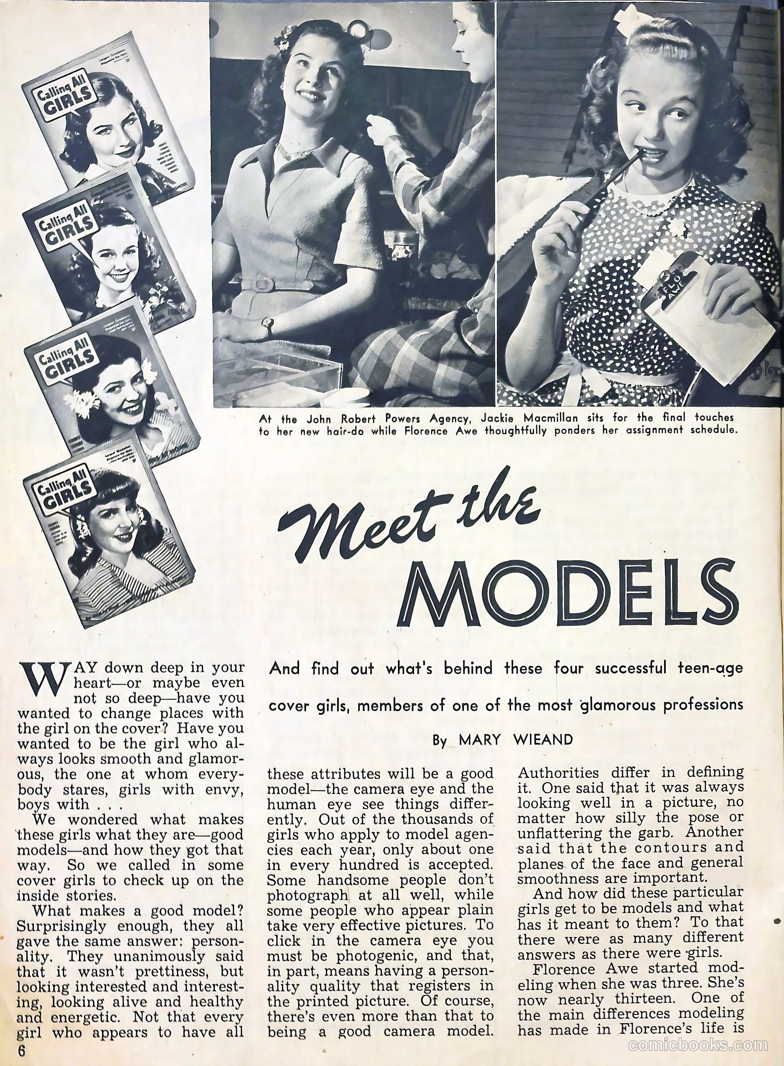 Calling All Girls #30 — page 6 of 68