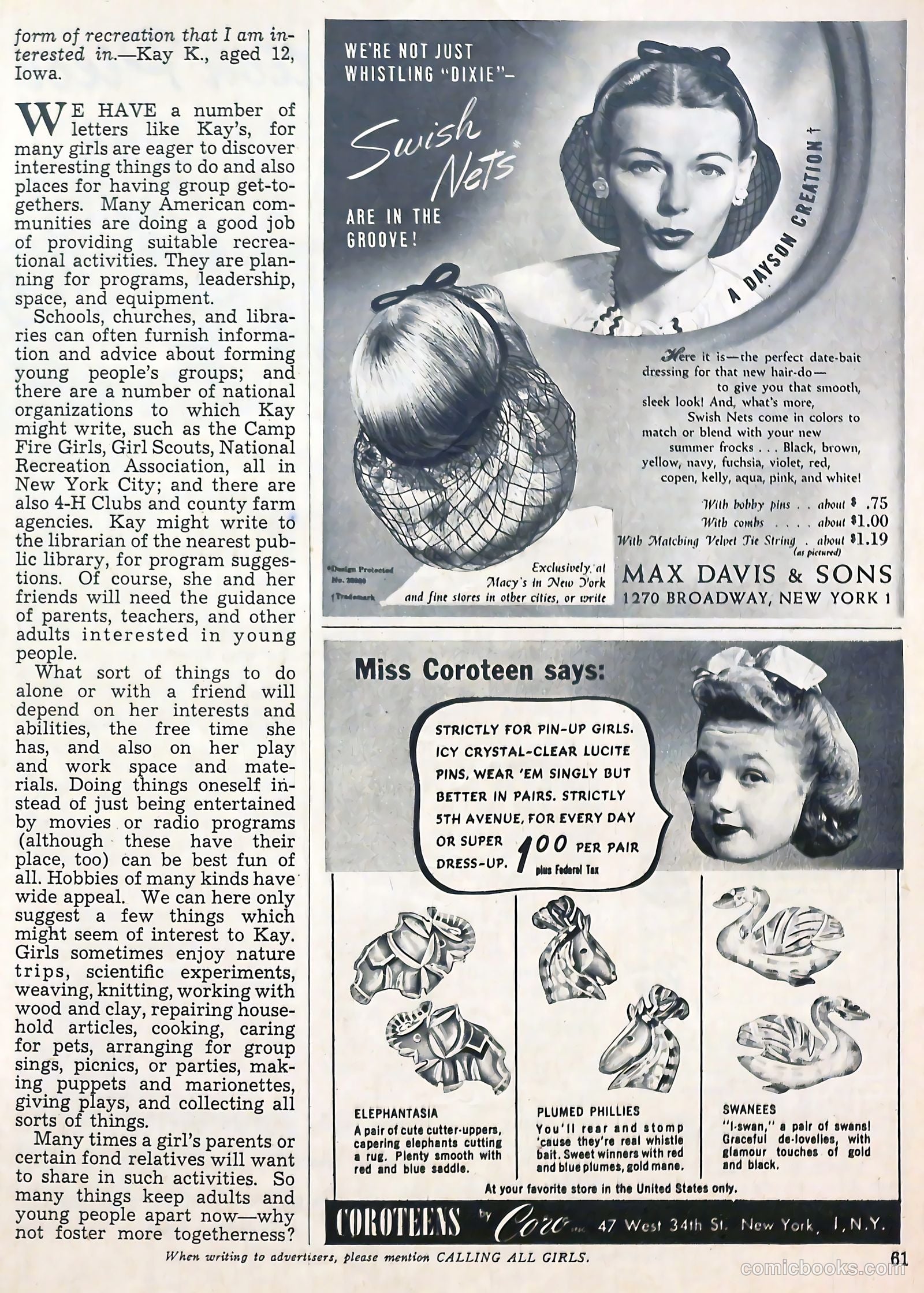 Calling All Girls #30 — page 61 of 68