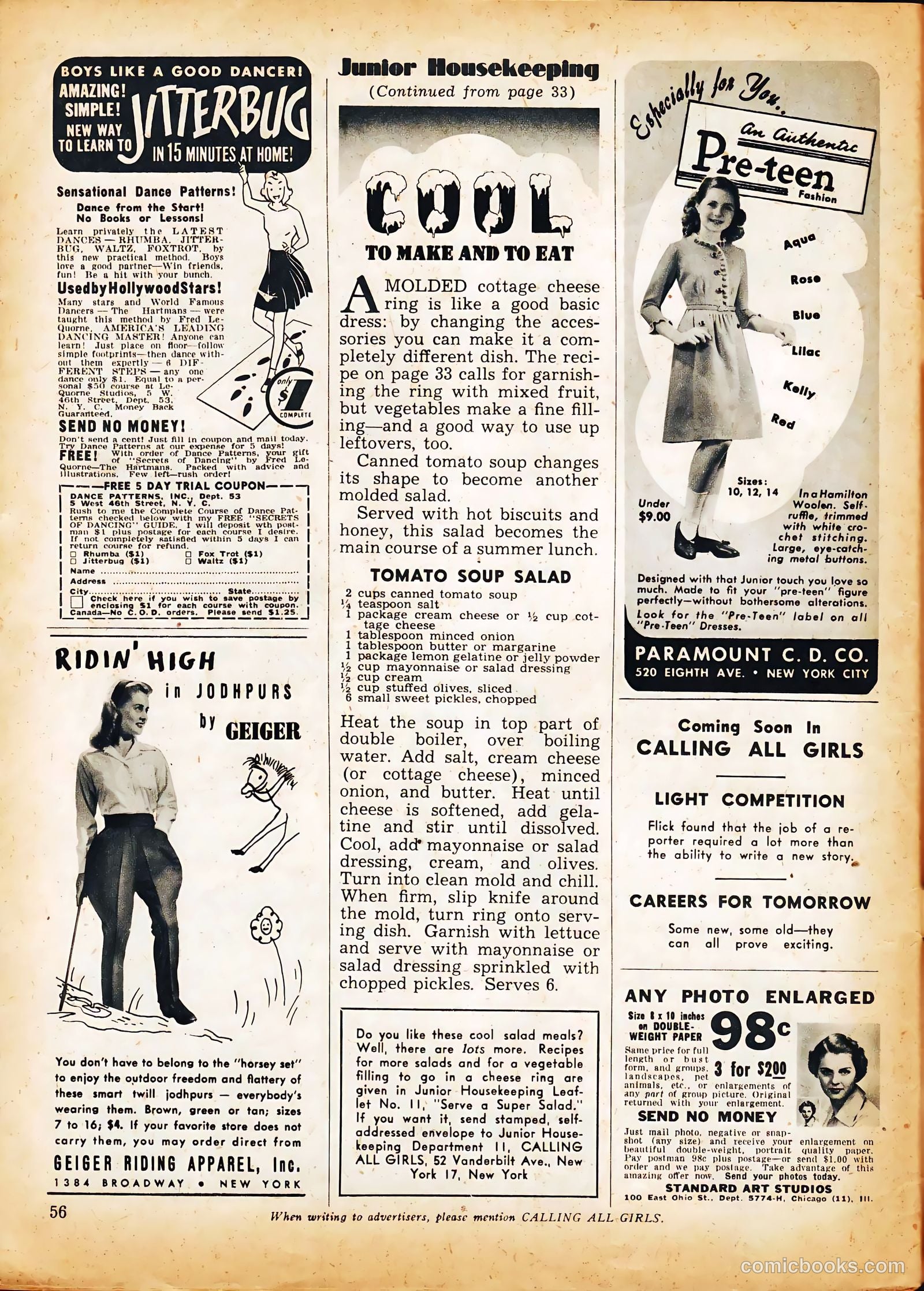 Calling All Girls #31 — page 56 of 60