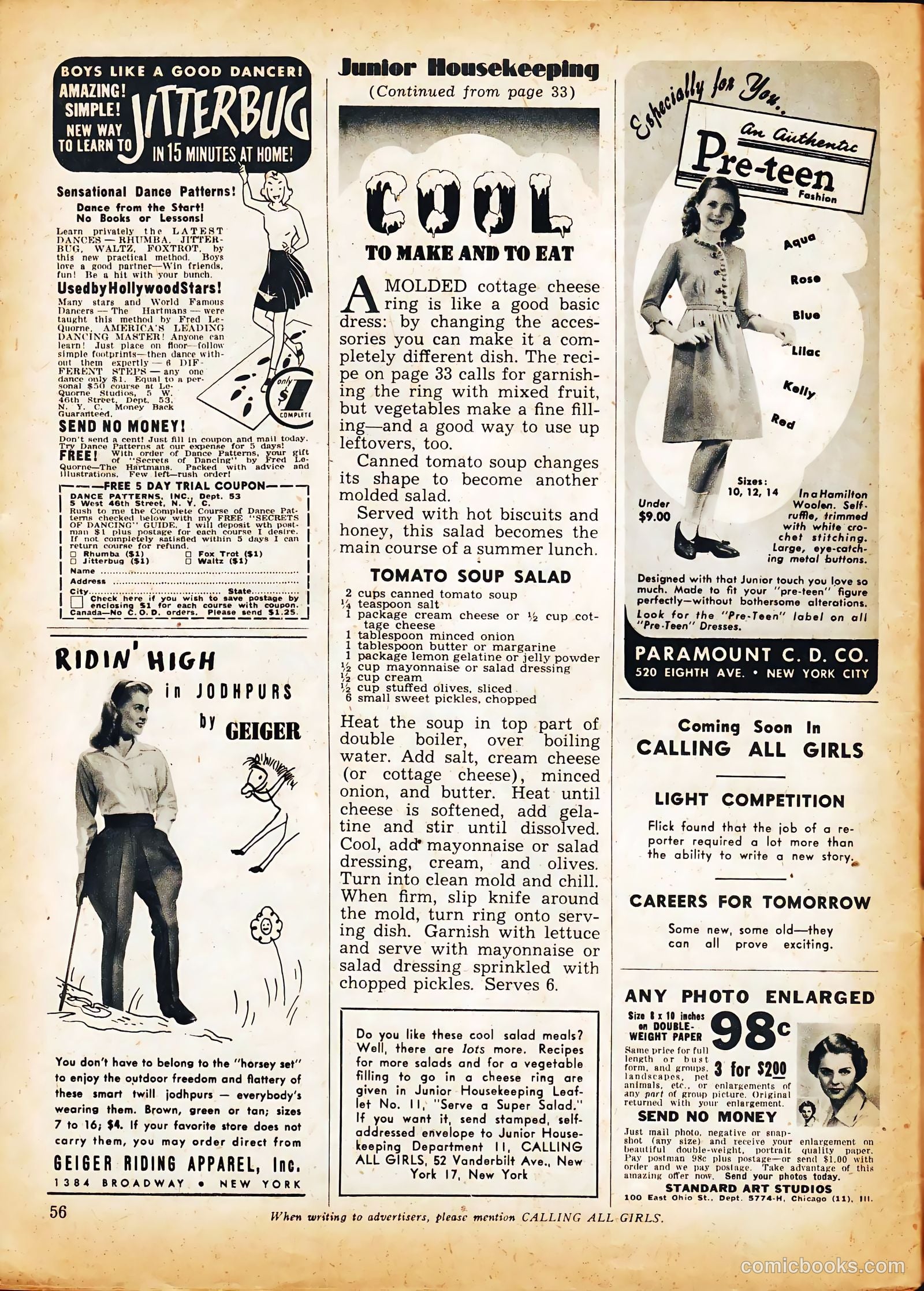 Calling All Girls #31 — page 56 of 60