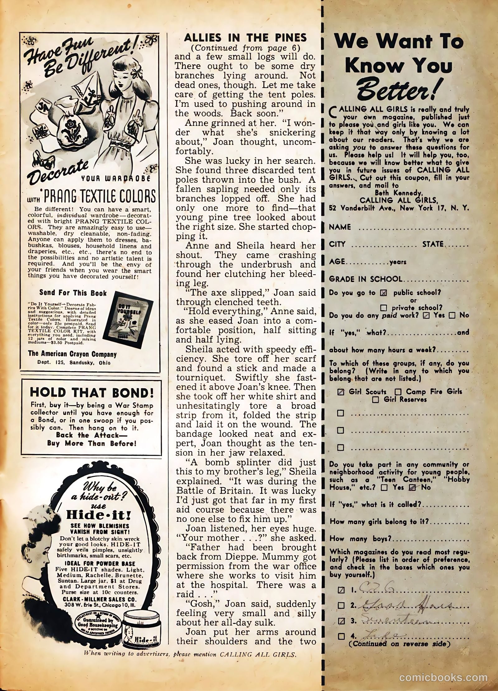 Calling All Girls #31 — page 57 of 60