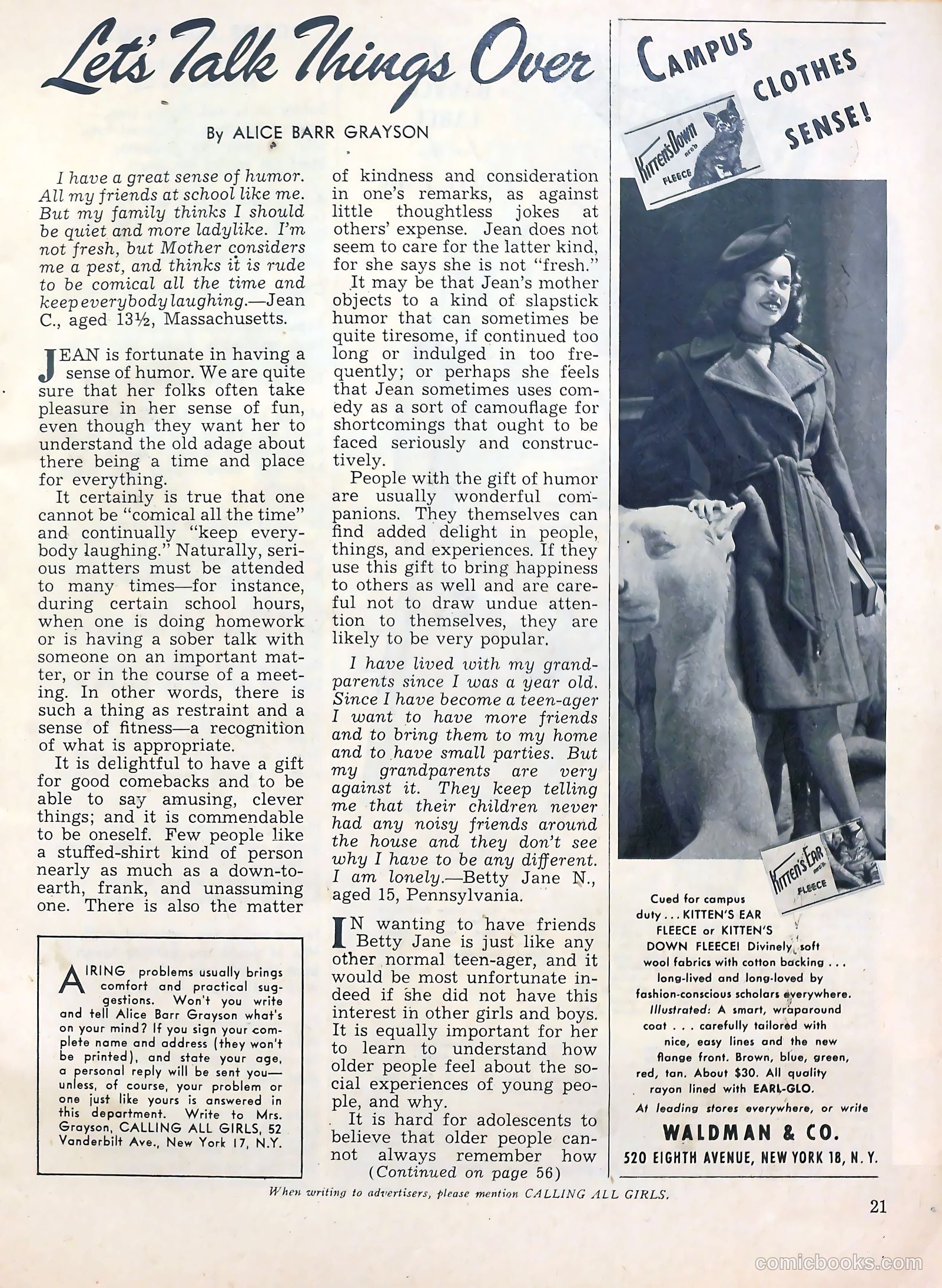 Calling All Girls #33 — page 22 of 70