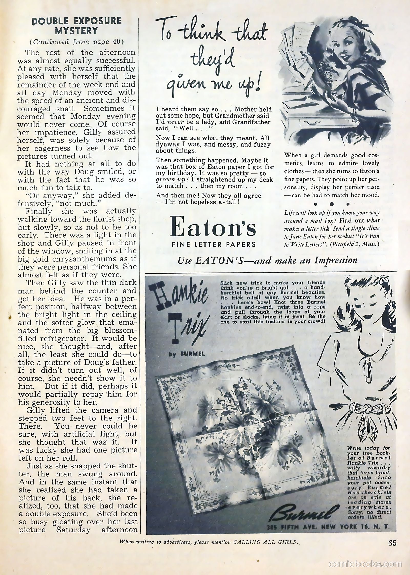 Calling All Girls #33 — page 67 of 70