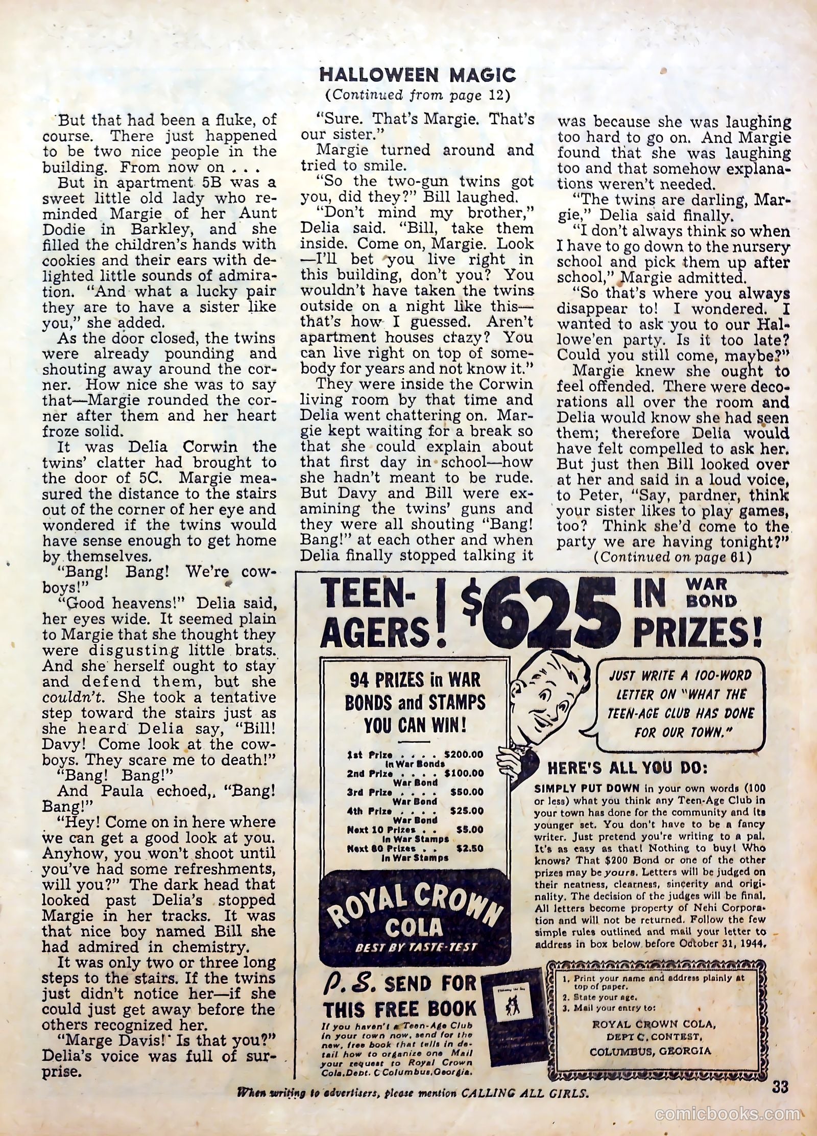 Calling All Girls #34 — page 33 of 68