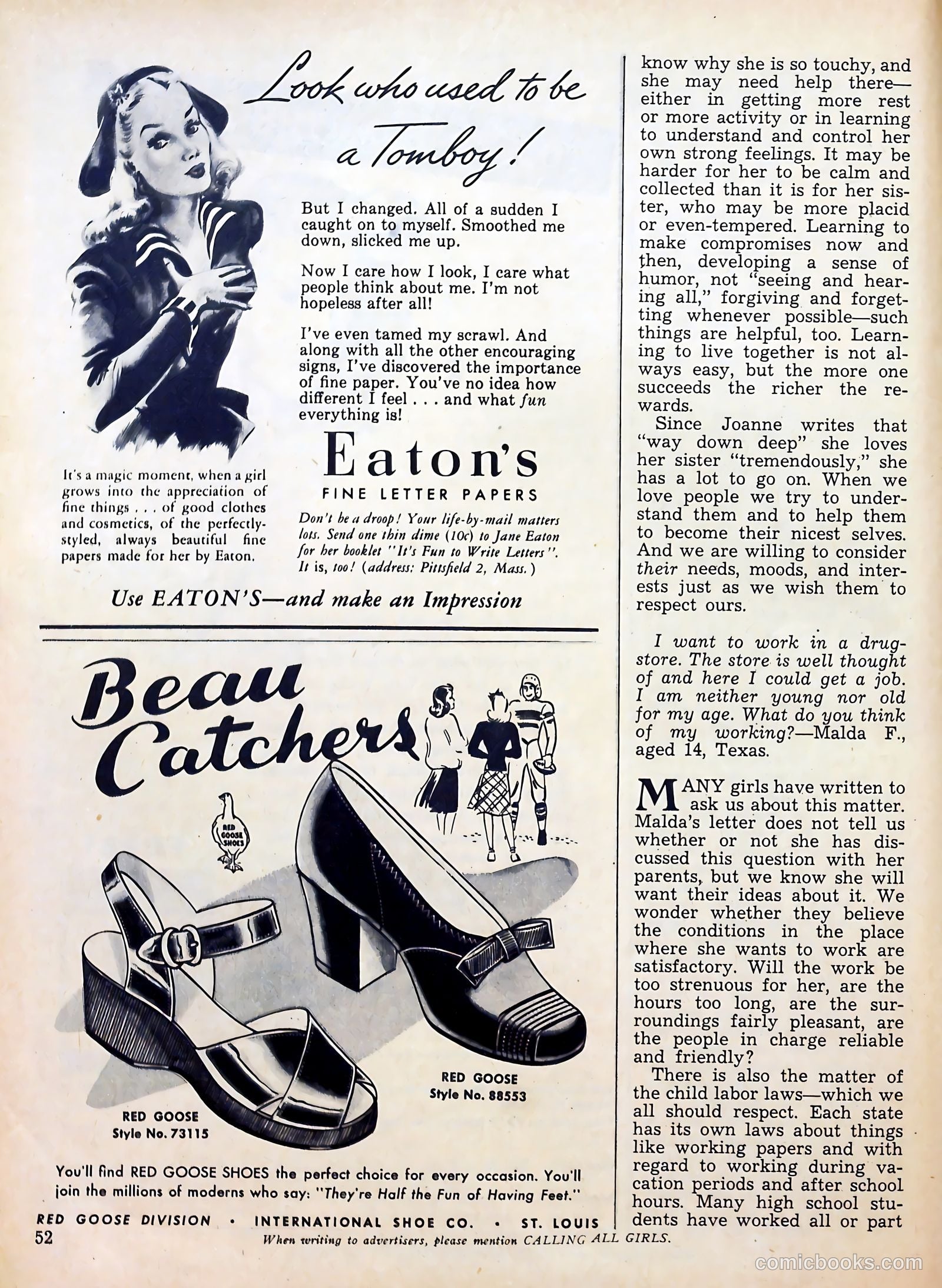 Calling All Girls #34 — page 52 of 68