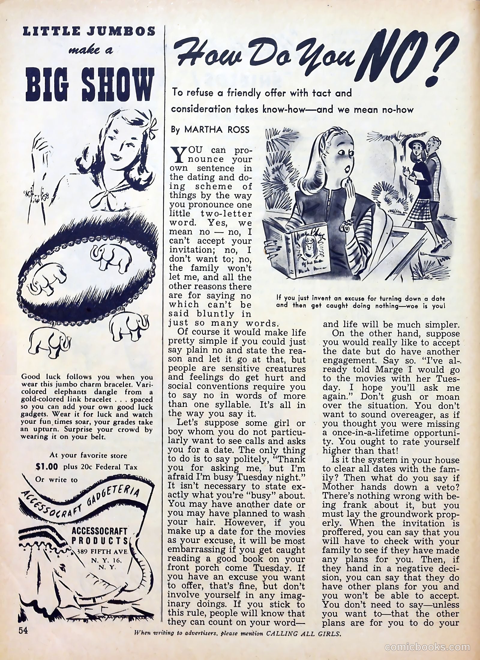 Calling All Girls #34 — page 54 of 68