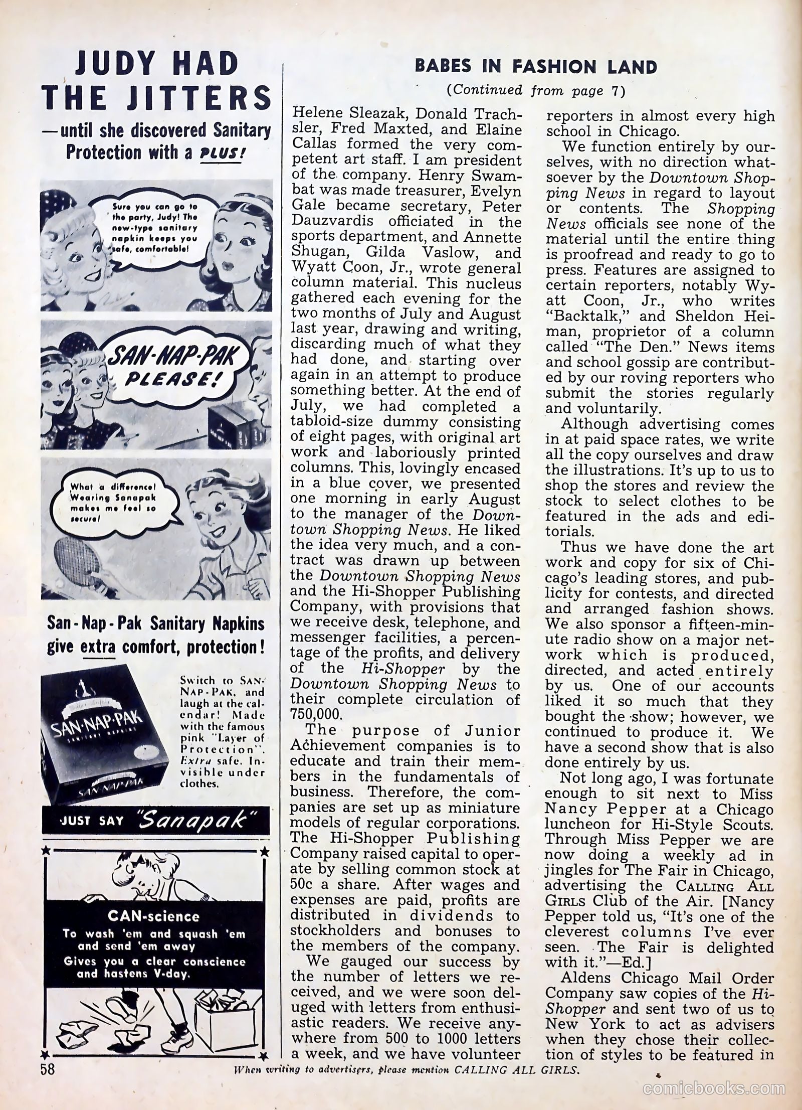 Calling All Girls #34 — page 58 of 68