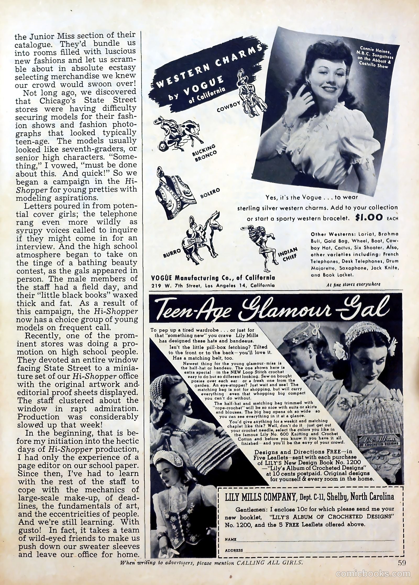 Calling All Girls #34 — page 59 of 68