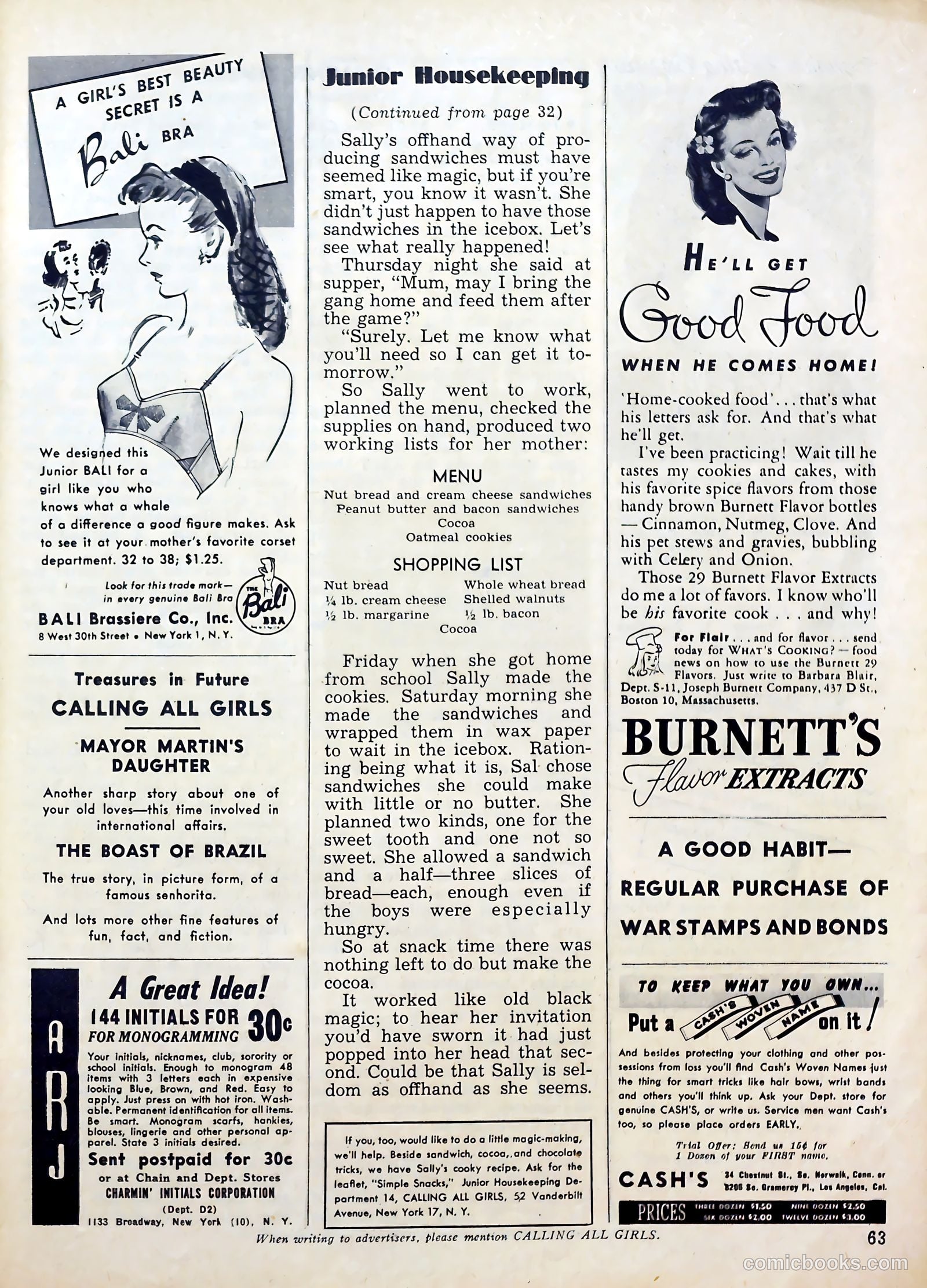 Calling All Girls #34 — page 63 of 68