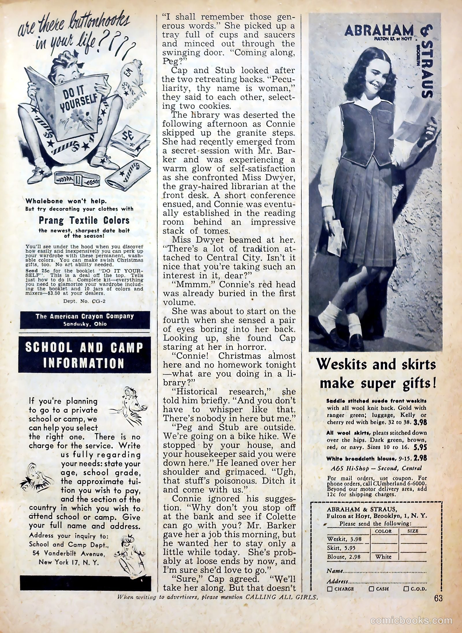 Calling All Girls #35 — page 63 of 68