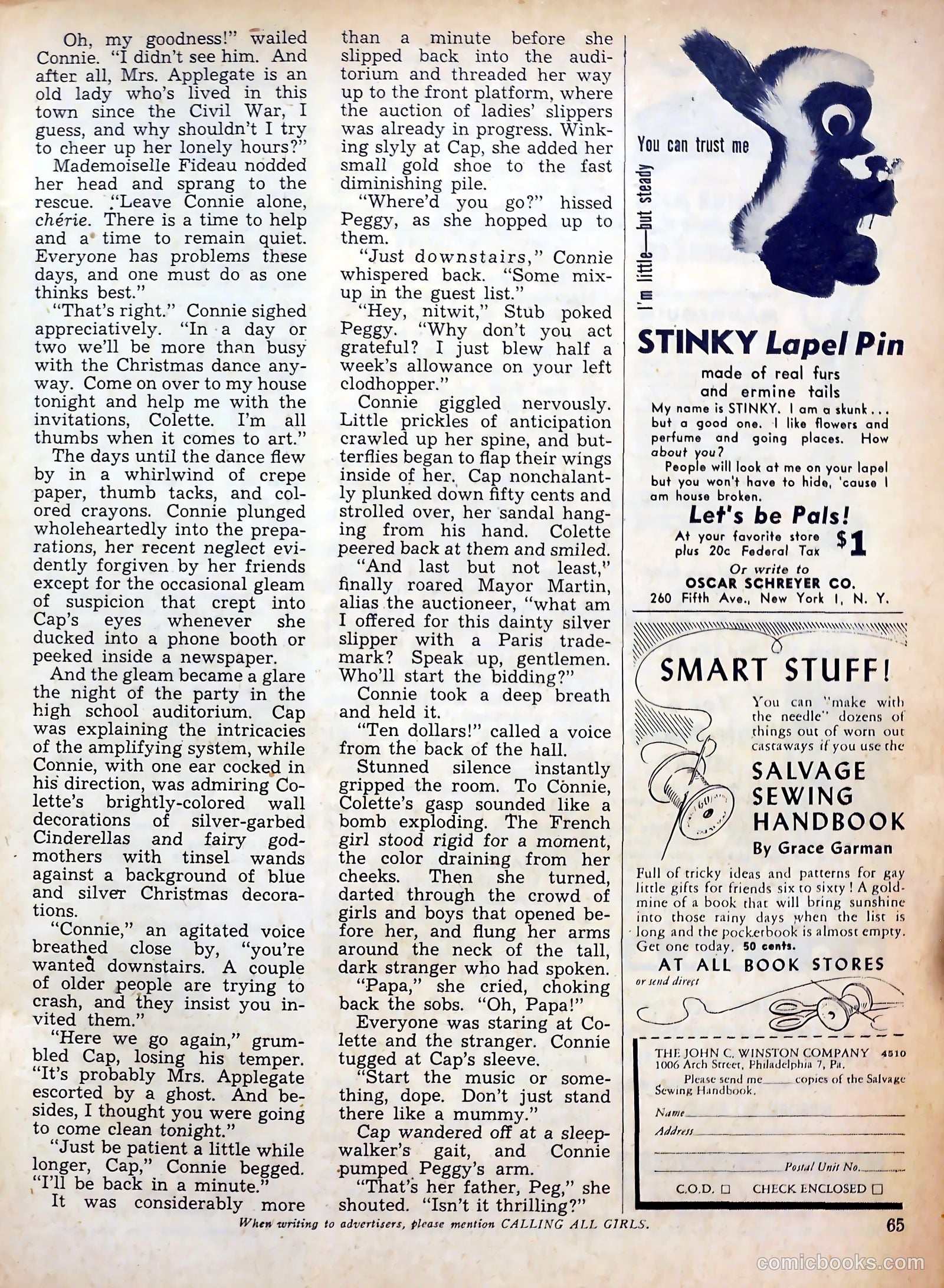 Calling All Girls #35 — page 65 of 68