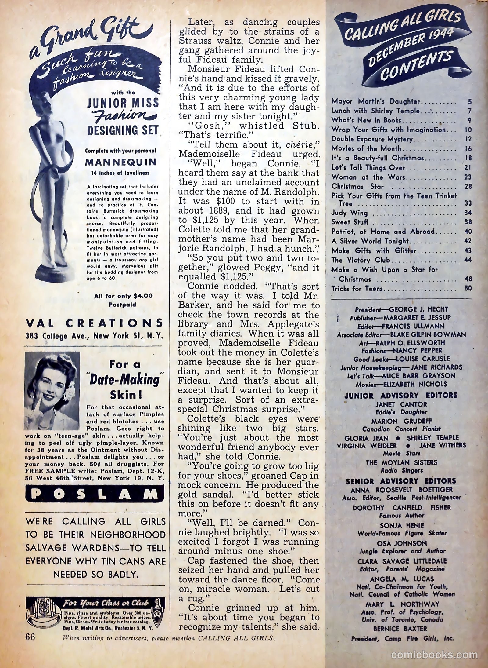 Calling All Girls #35 — page 66 of 68