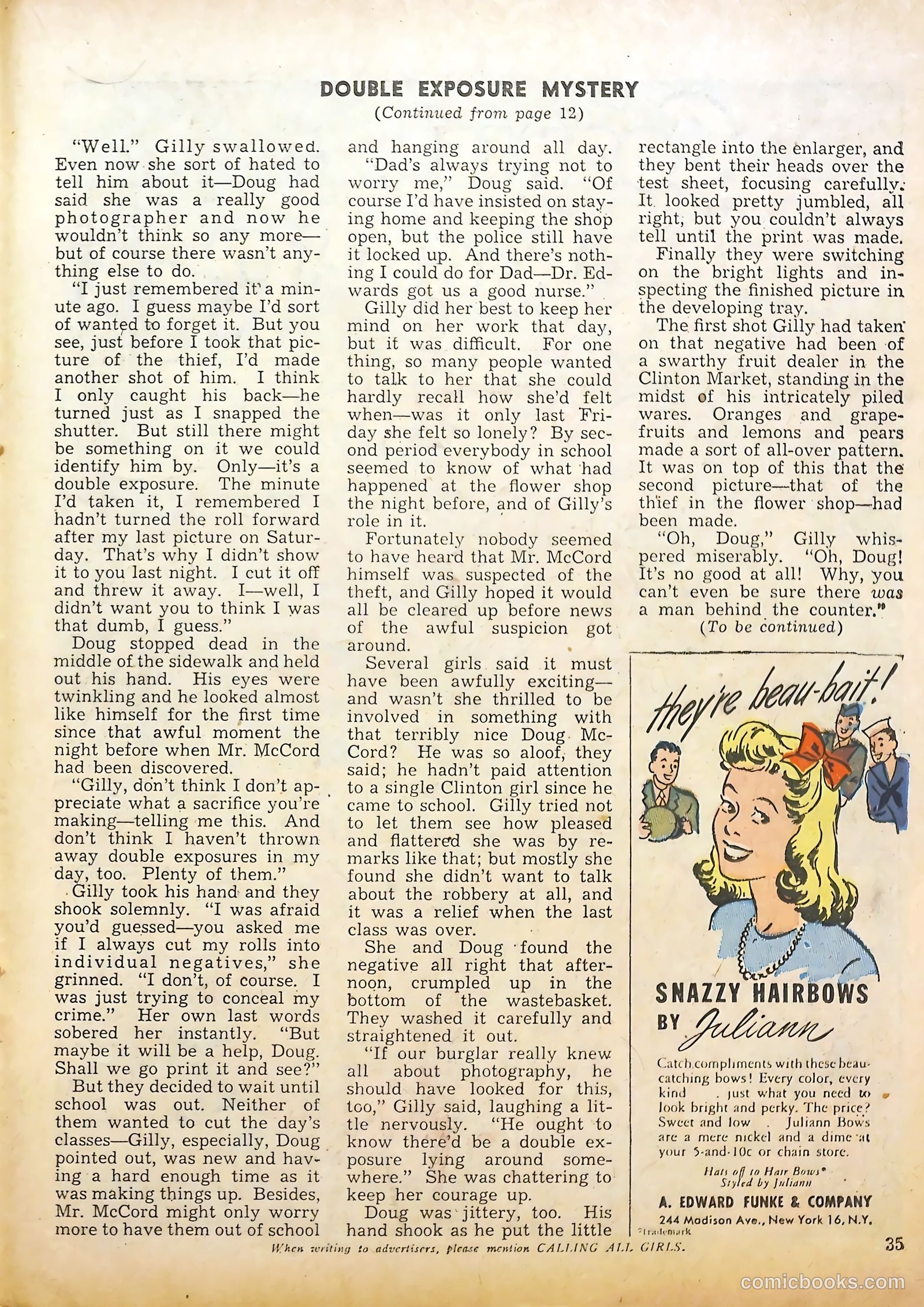 Calling All Girls #36 — page 35 of 68